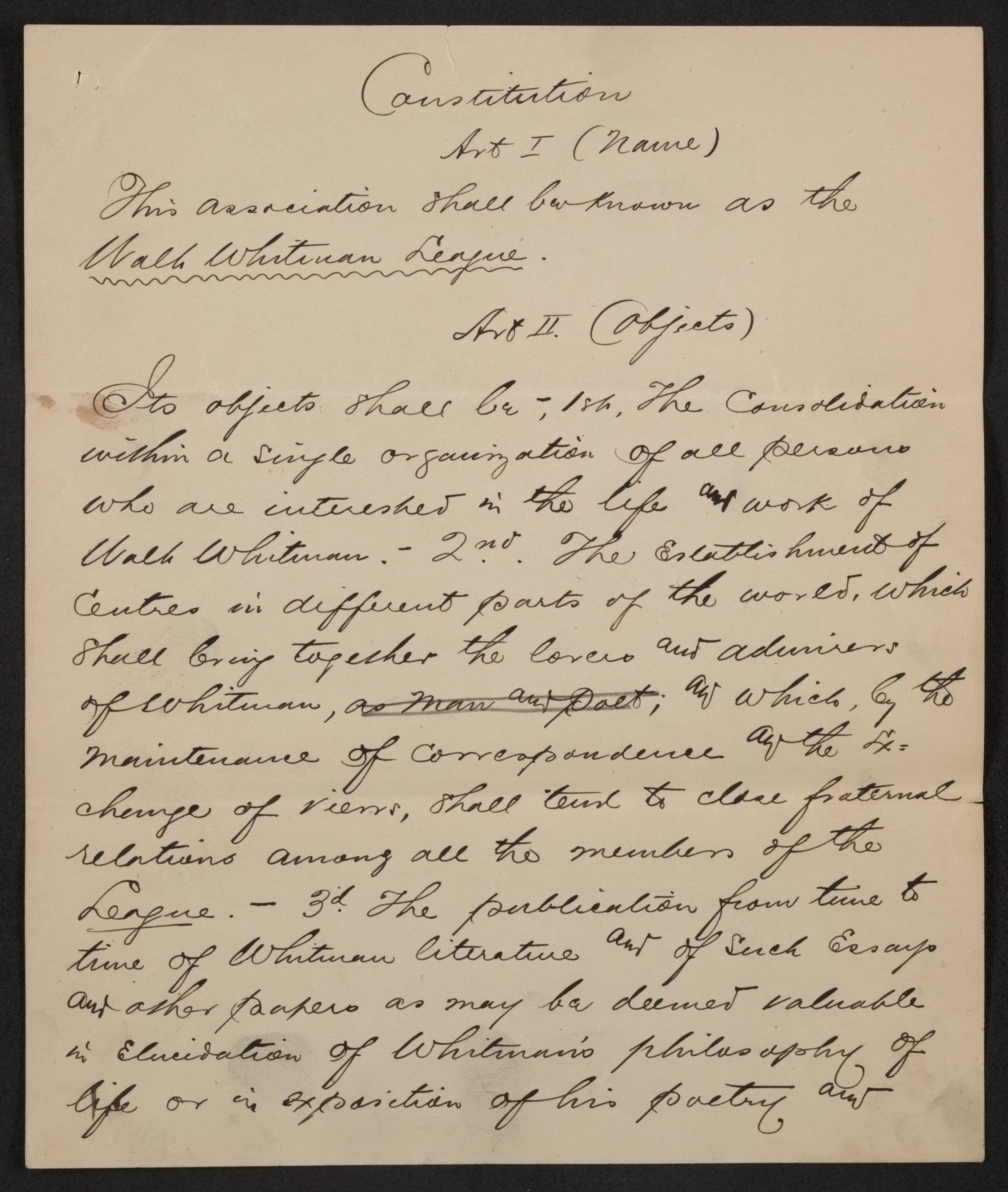 Scanned image of the current content page