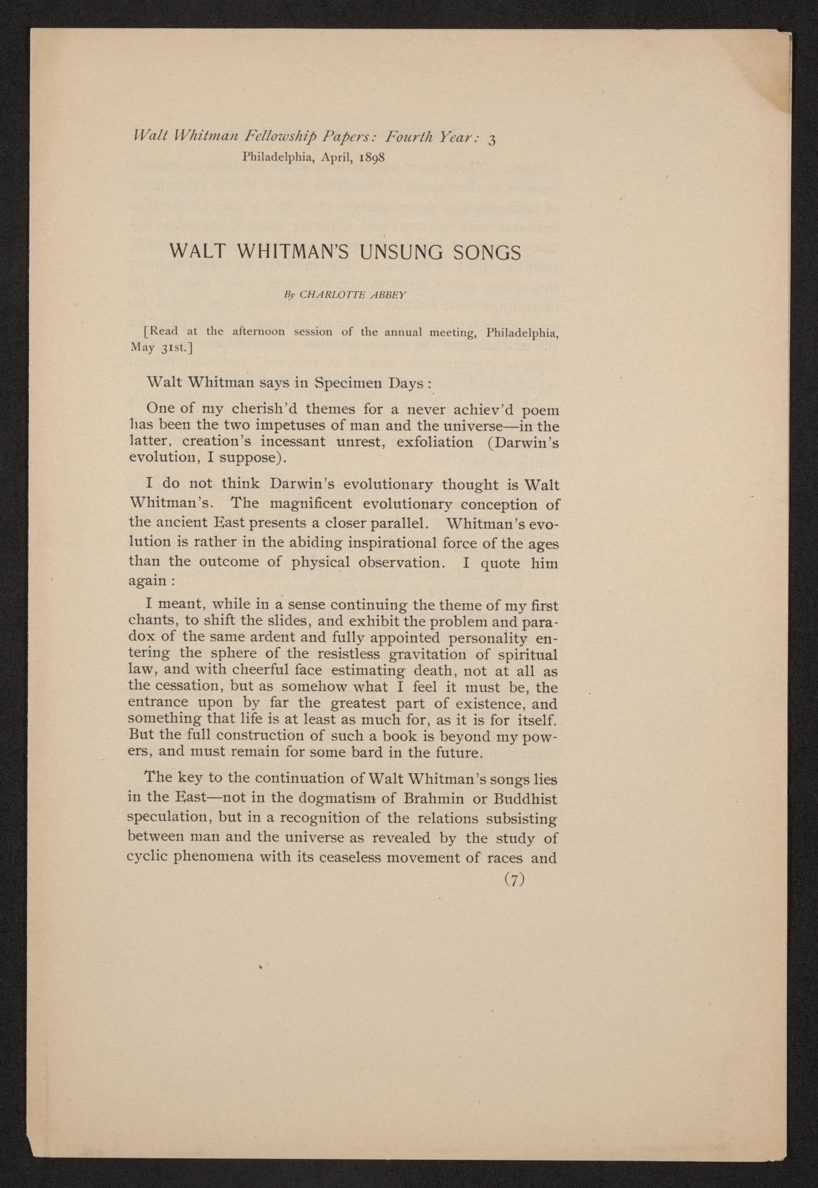 Scanned image of the current content page