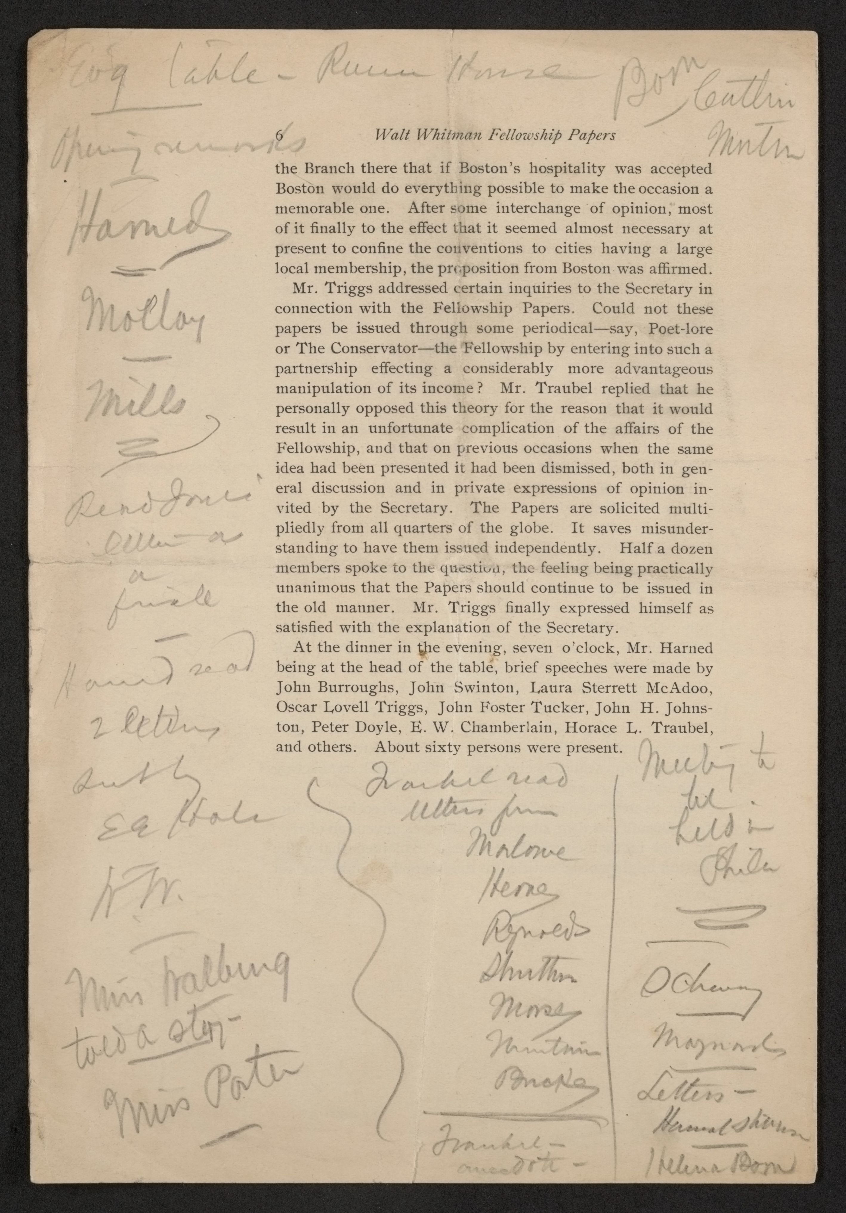 Scanned image of the current content page