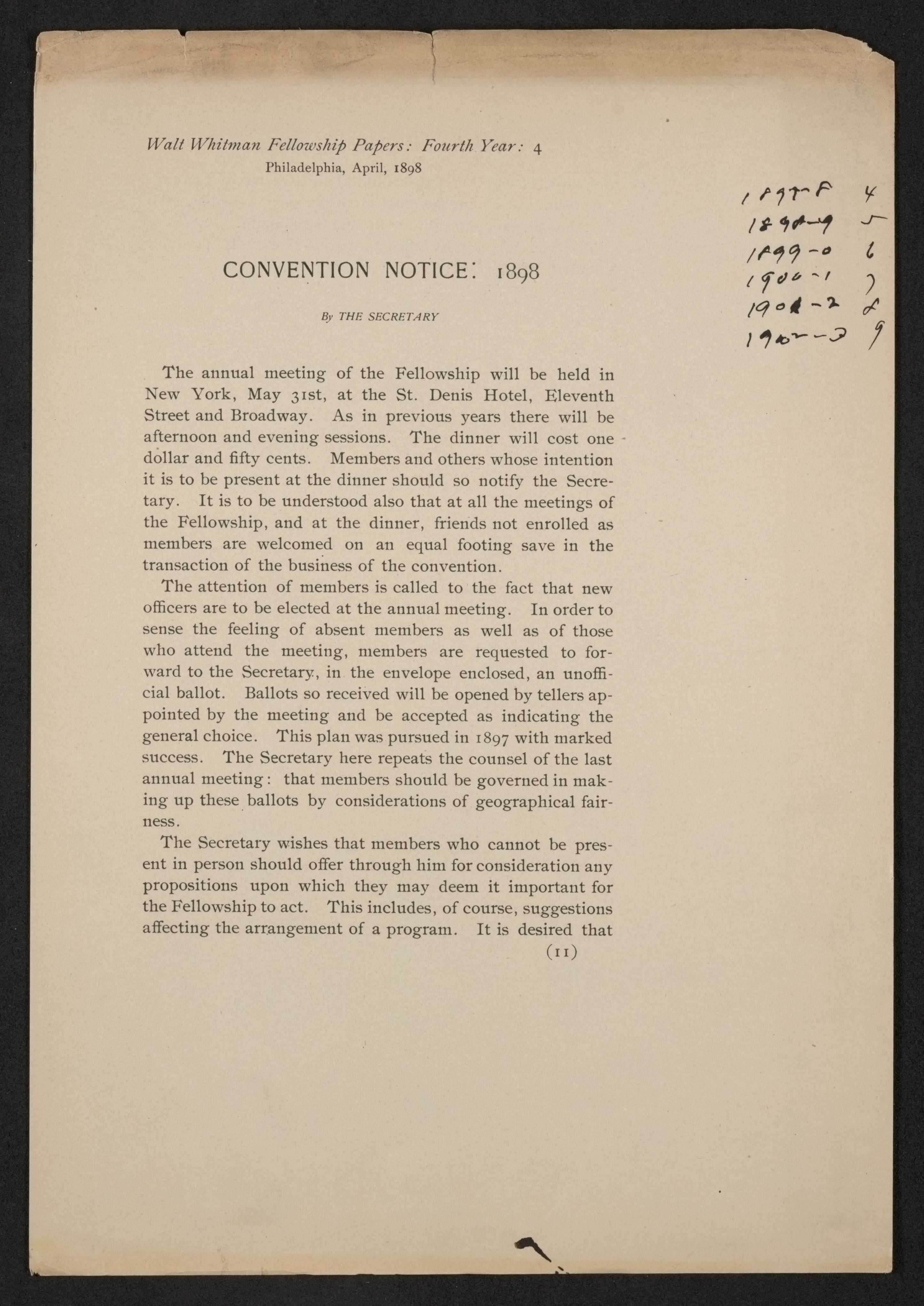Scanned image of the current content page