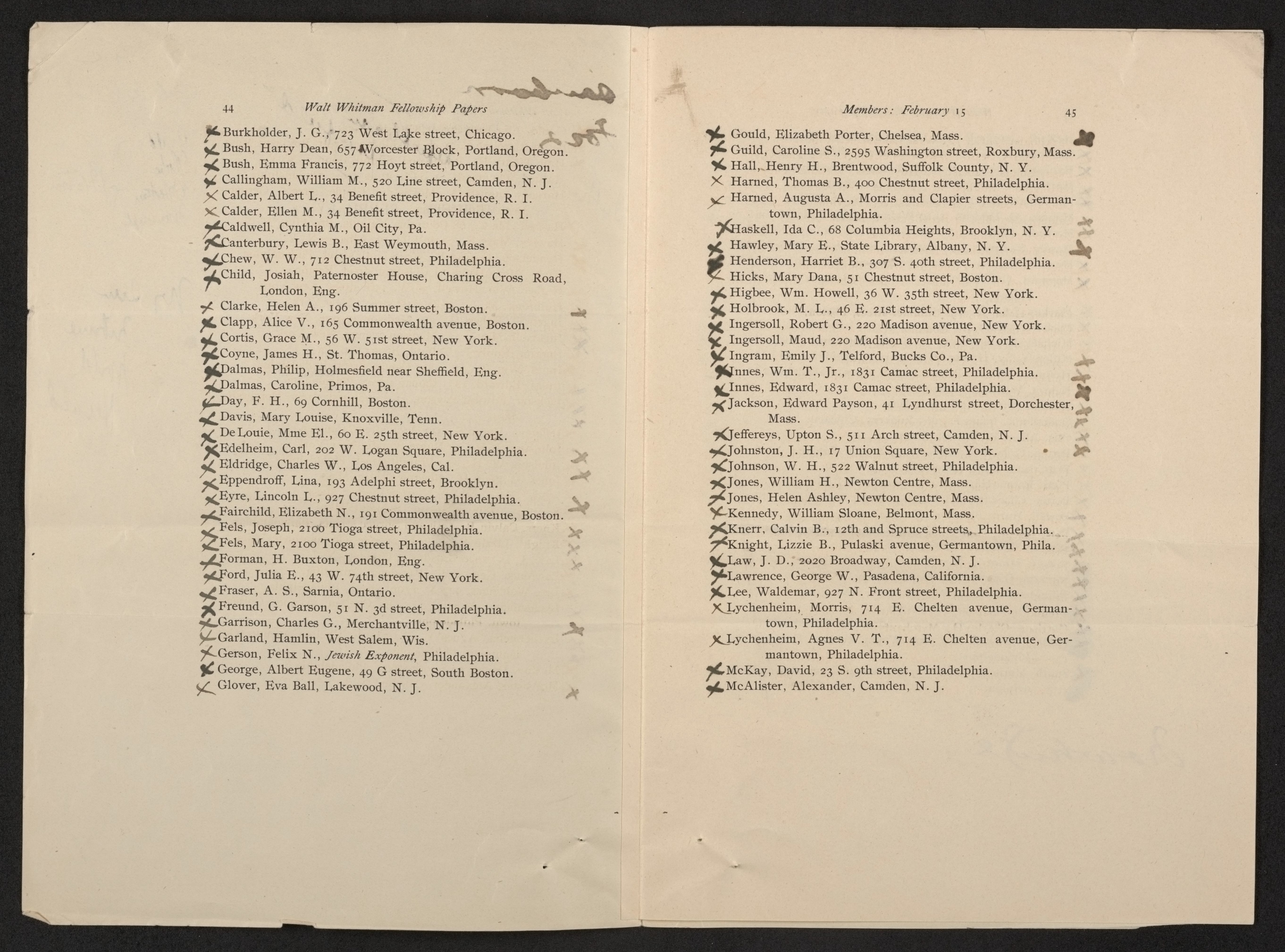 Scanned image of the current content page