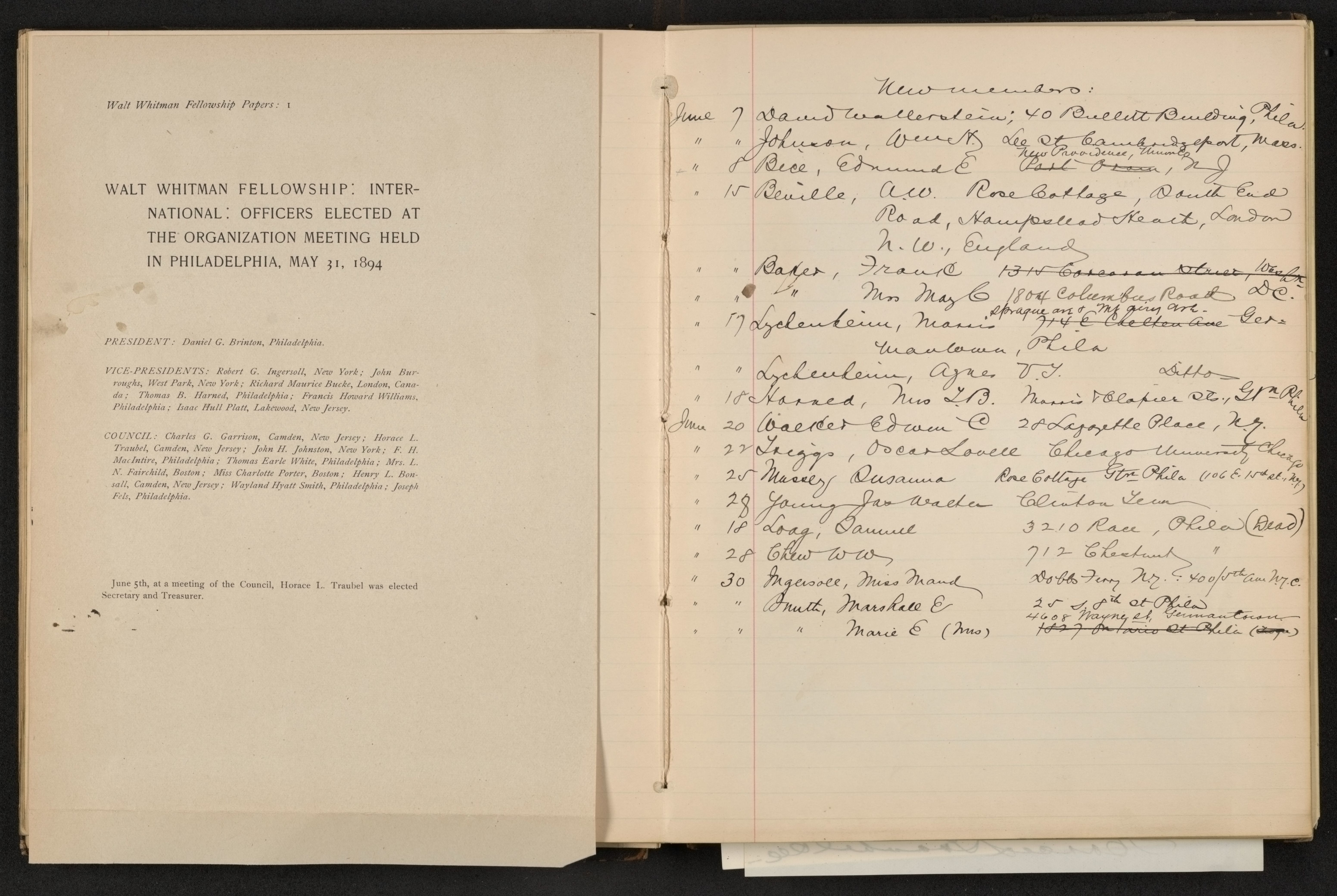 Scanned image of the current content page