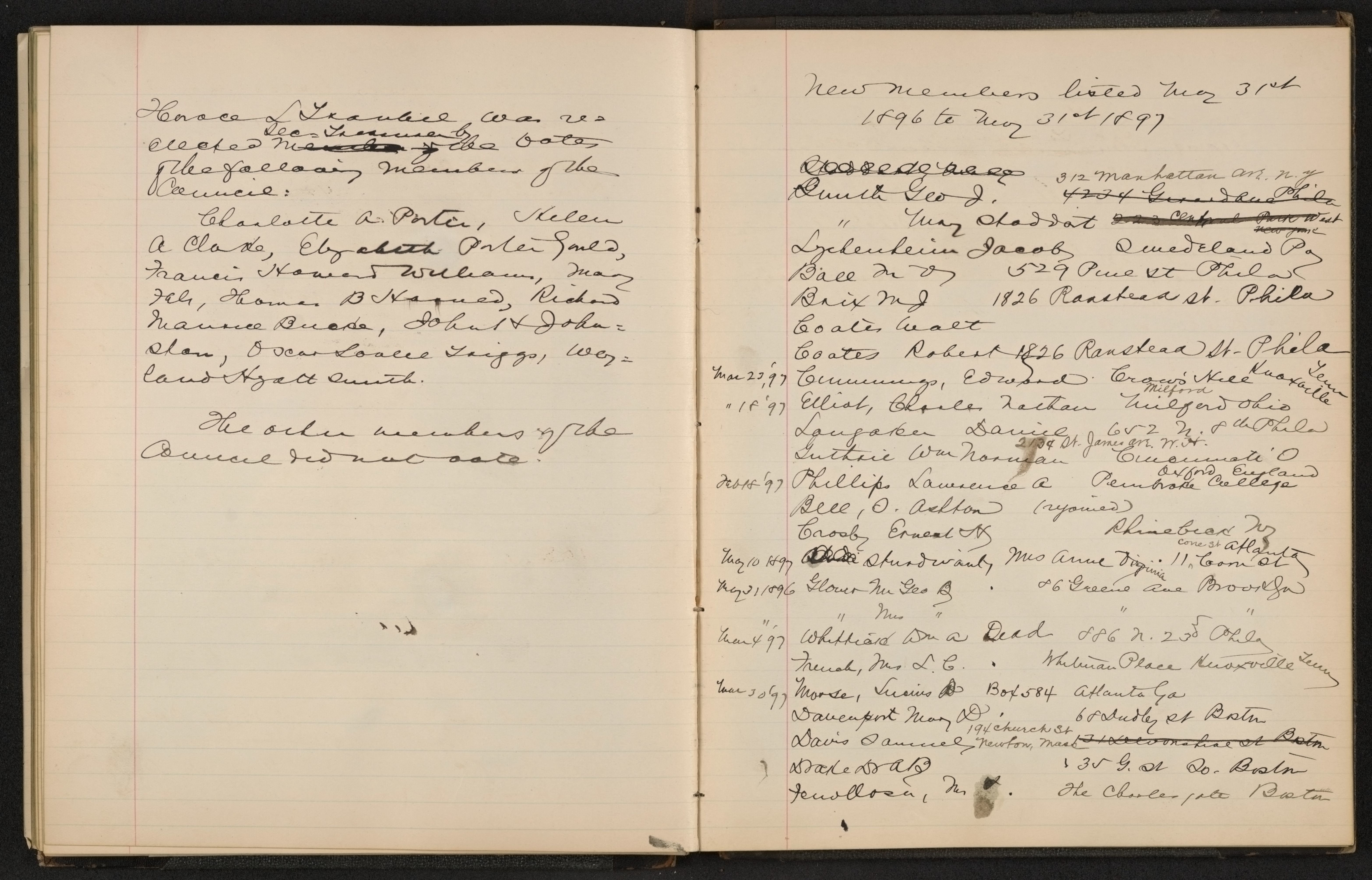 Scanned image of the current content page