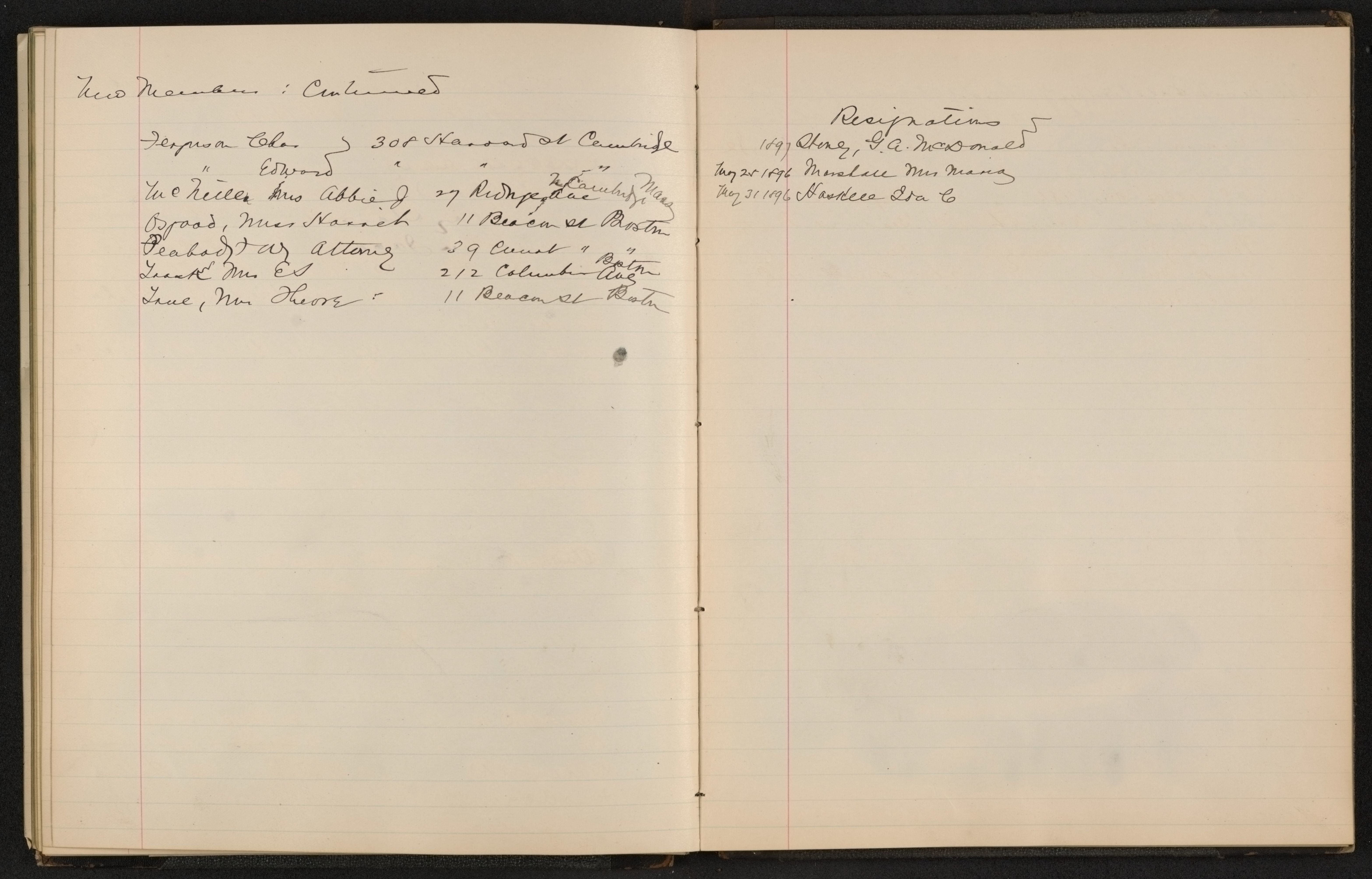 Scanned image of the current content page