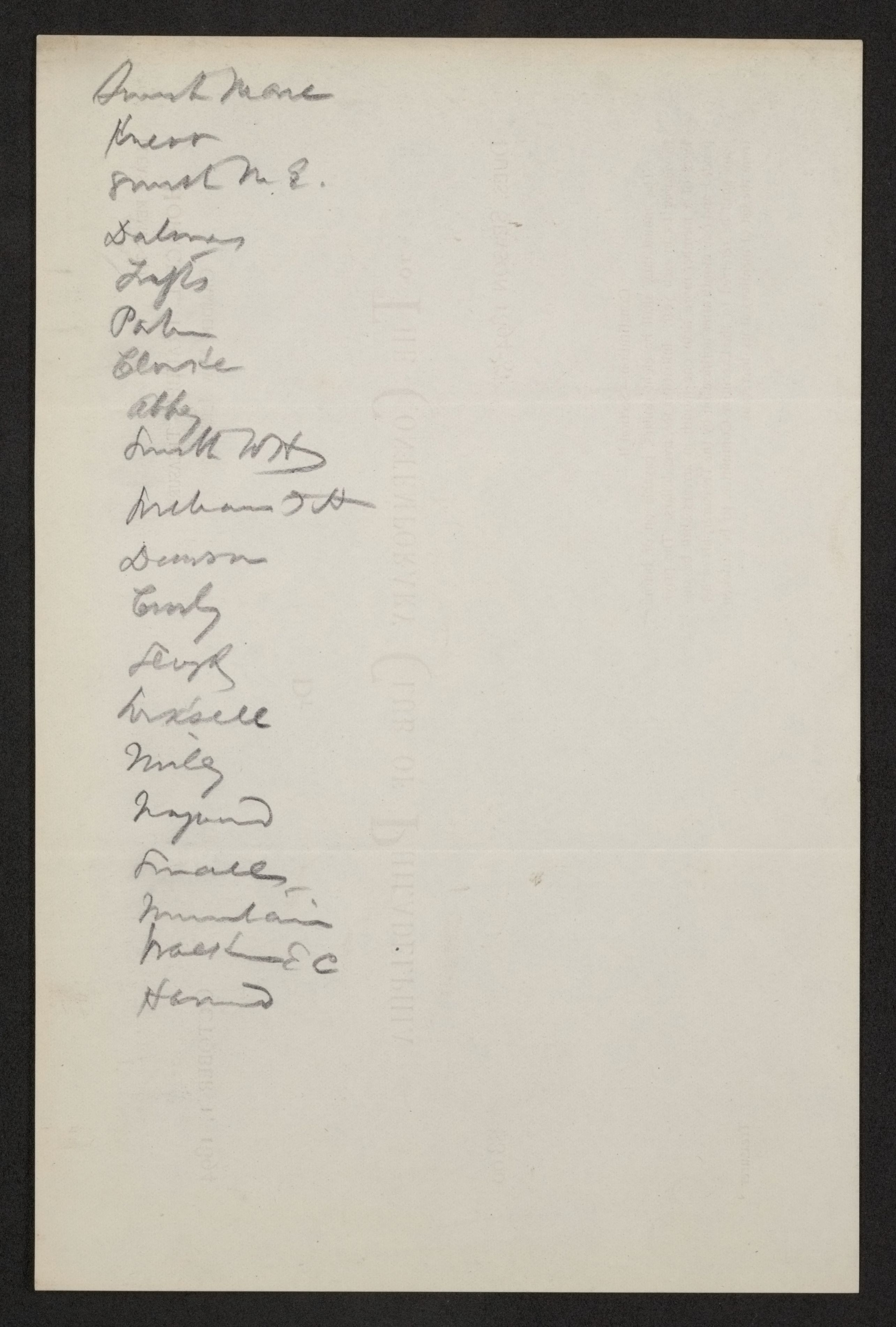 Scanned image of the current content page