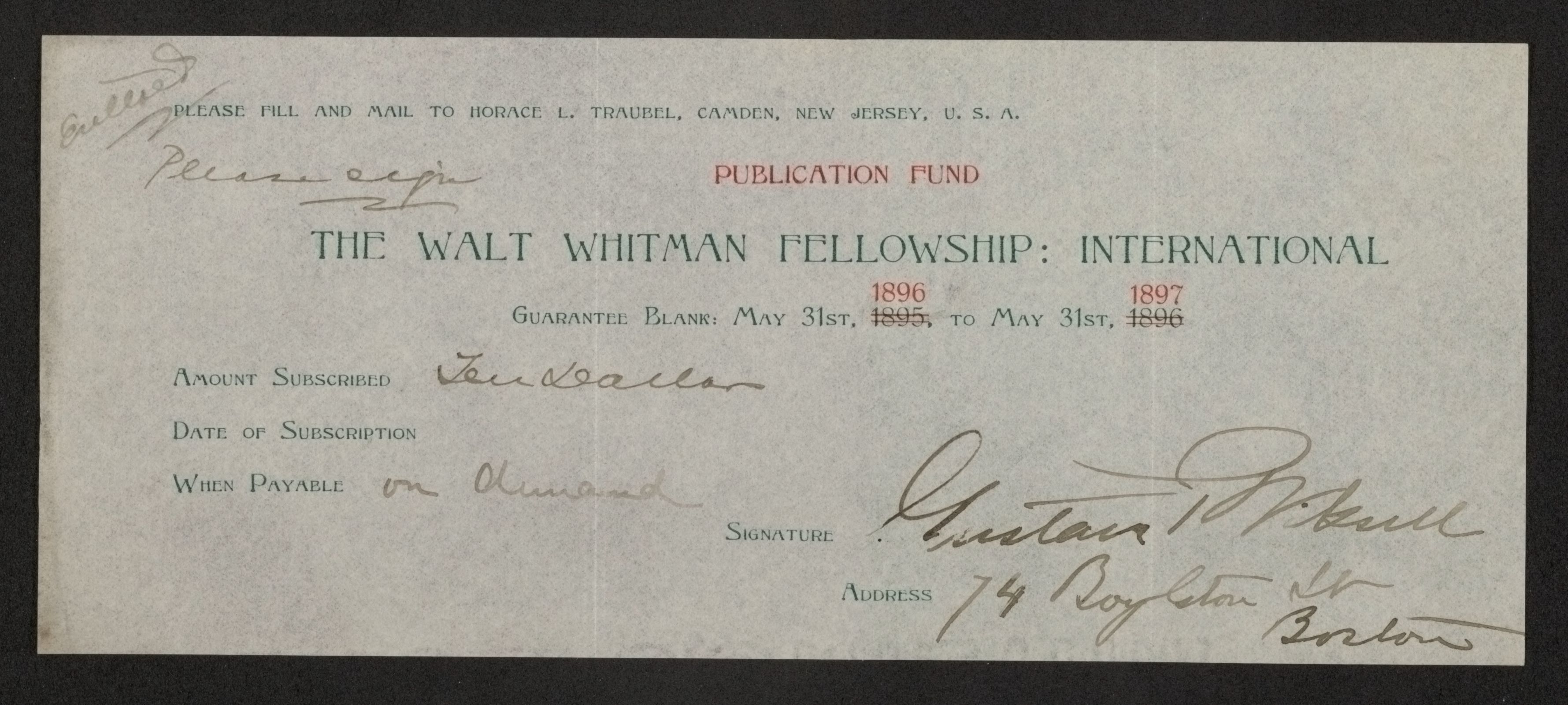 Scanned image of the current content page