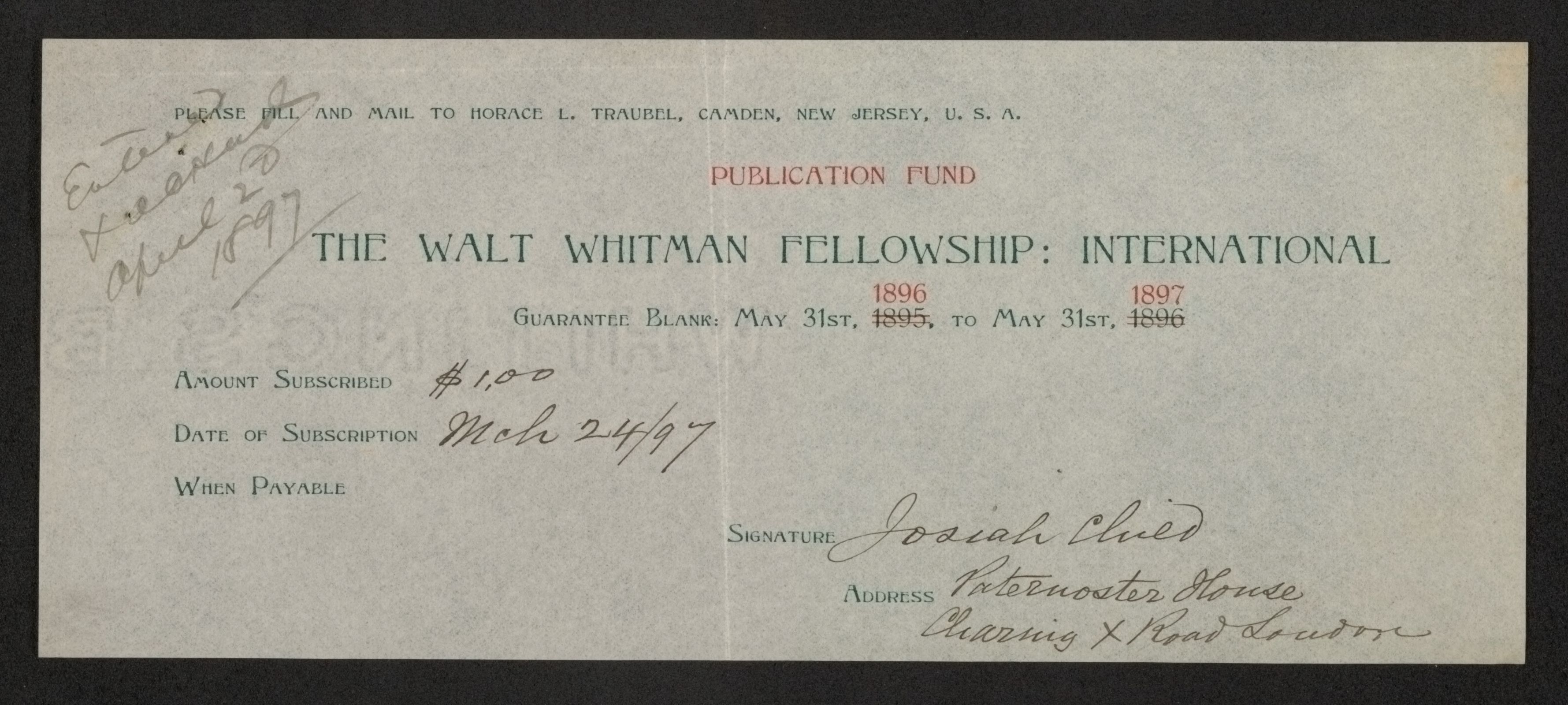 Scanned image of the current content page