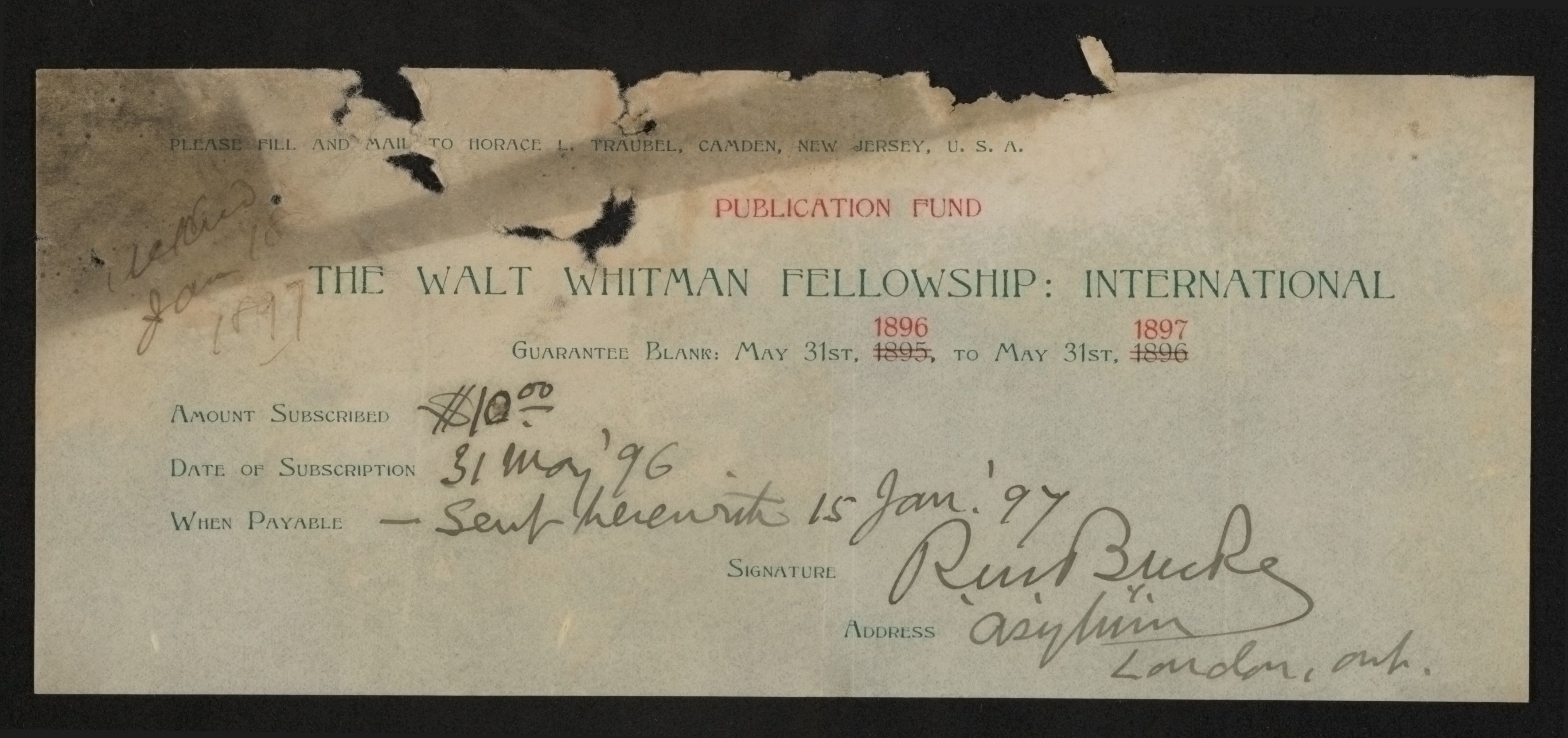 Scanned image of the current content page