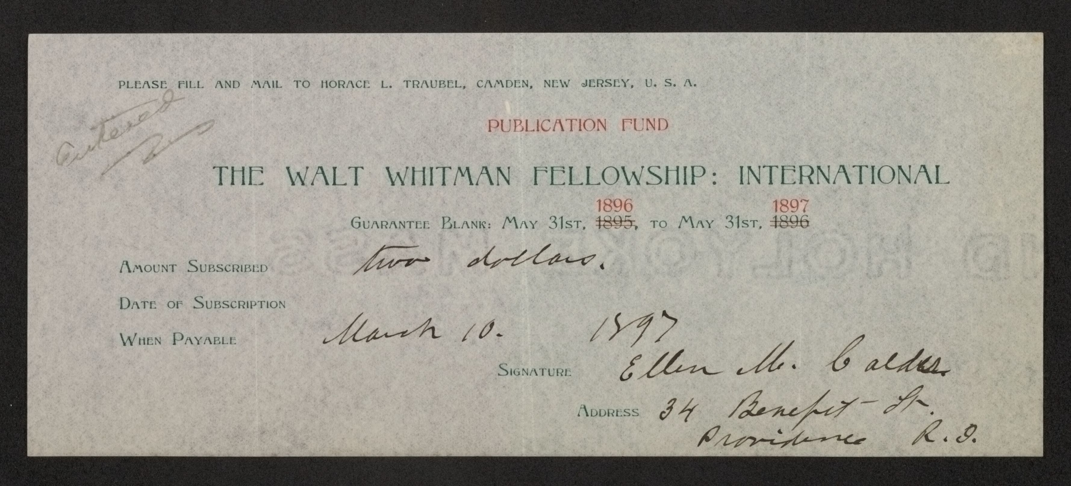 Scanned image of the current content page