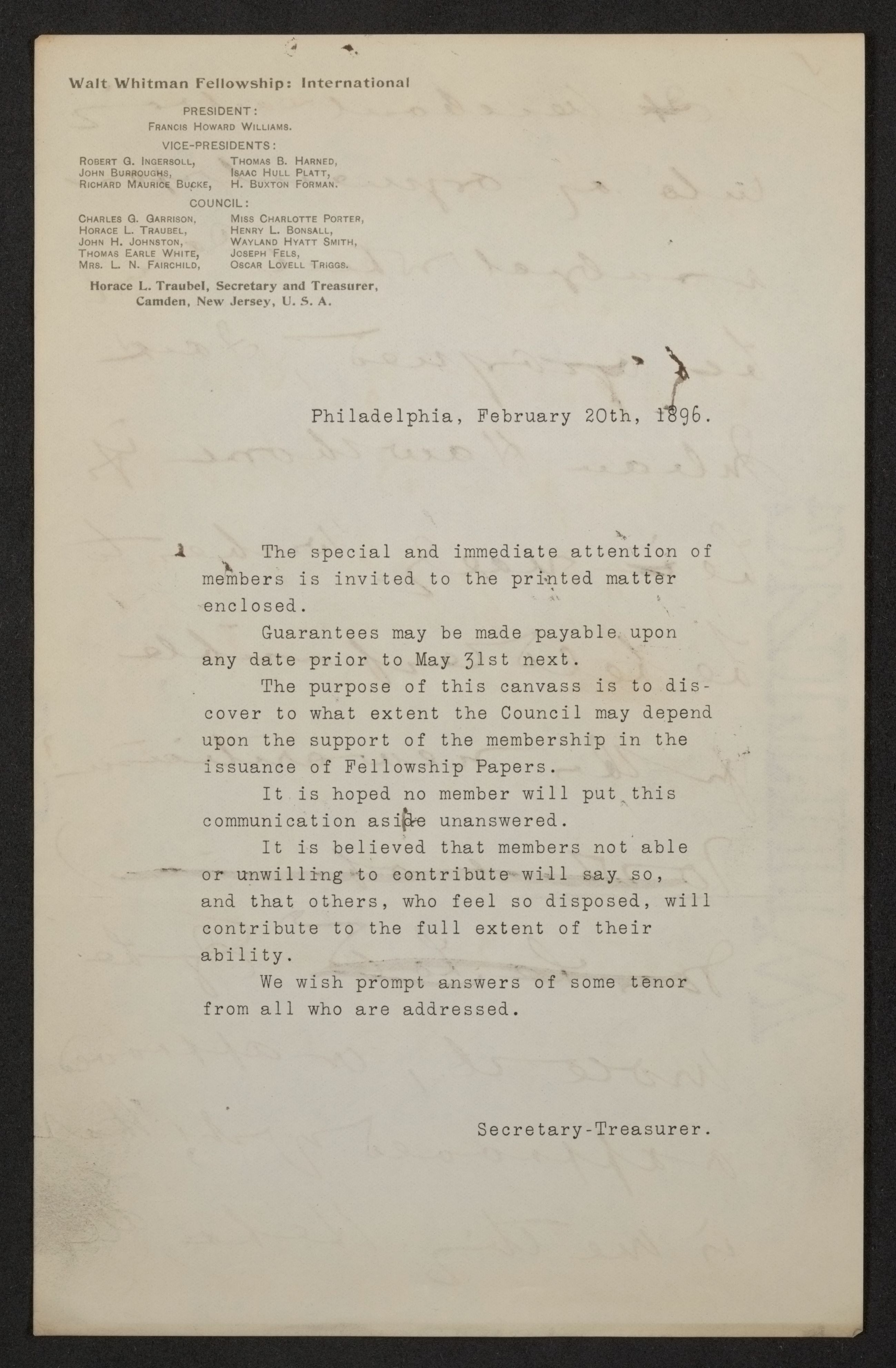 Scanned image of the current content page