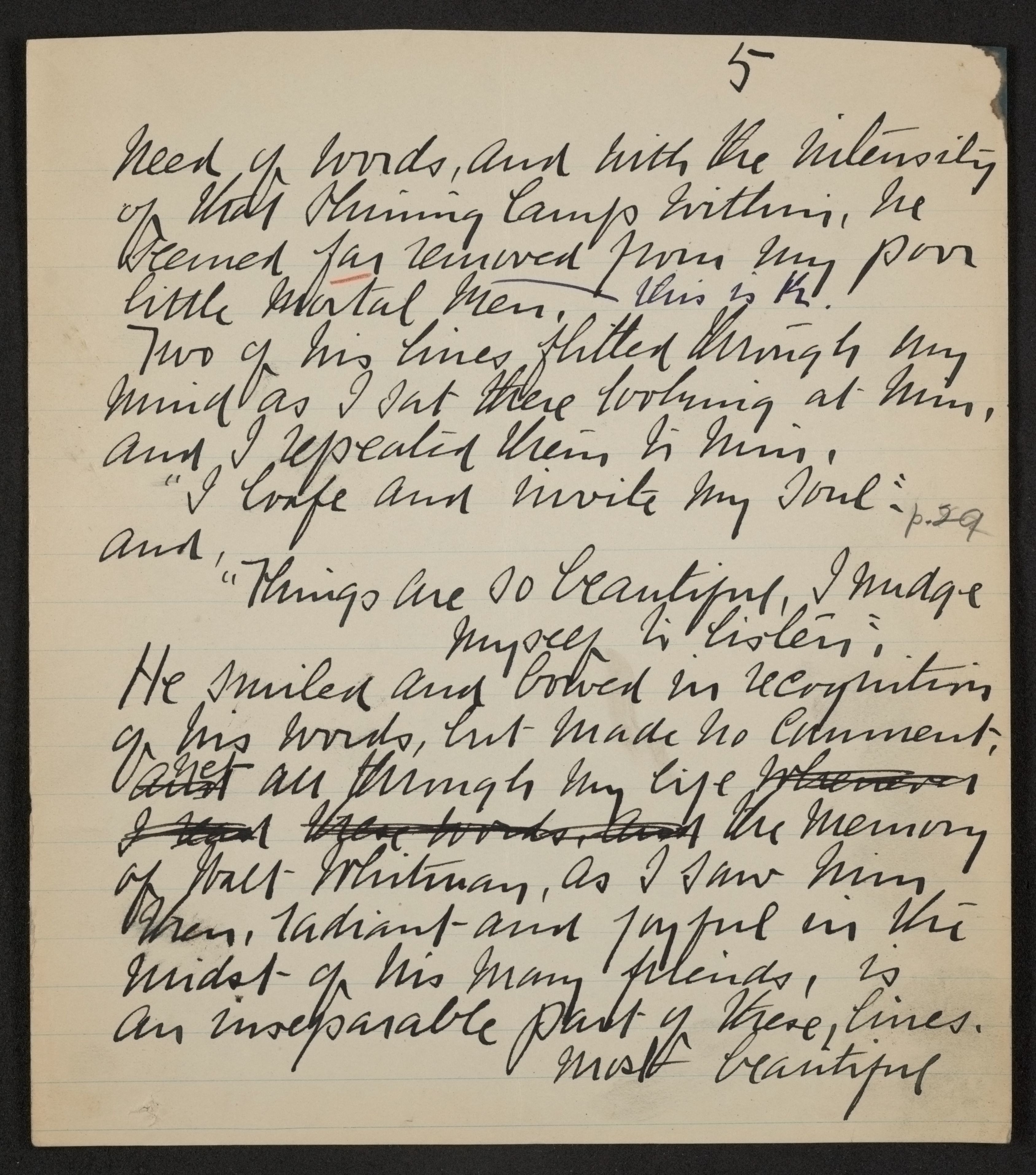 Scanned image of the current content page