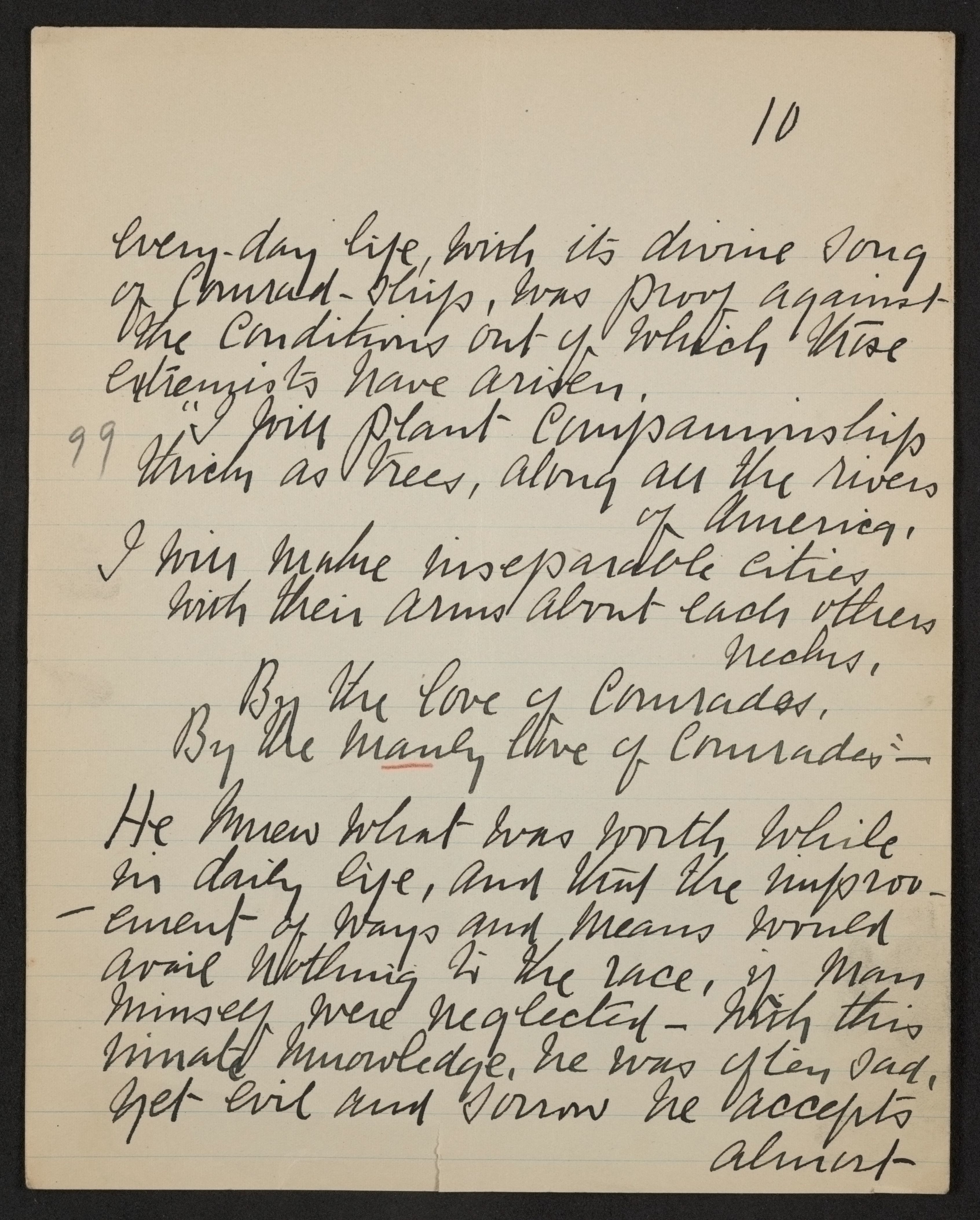 Scanned image of the current content page