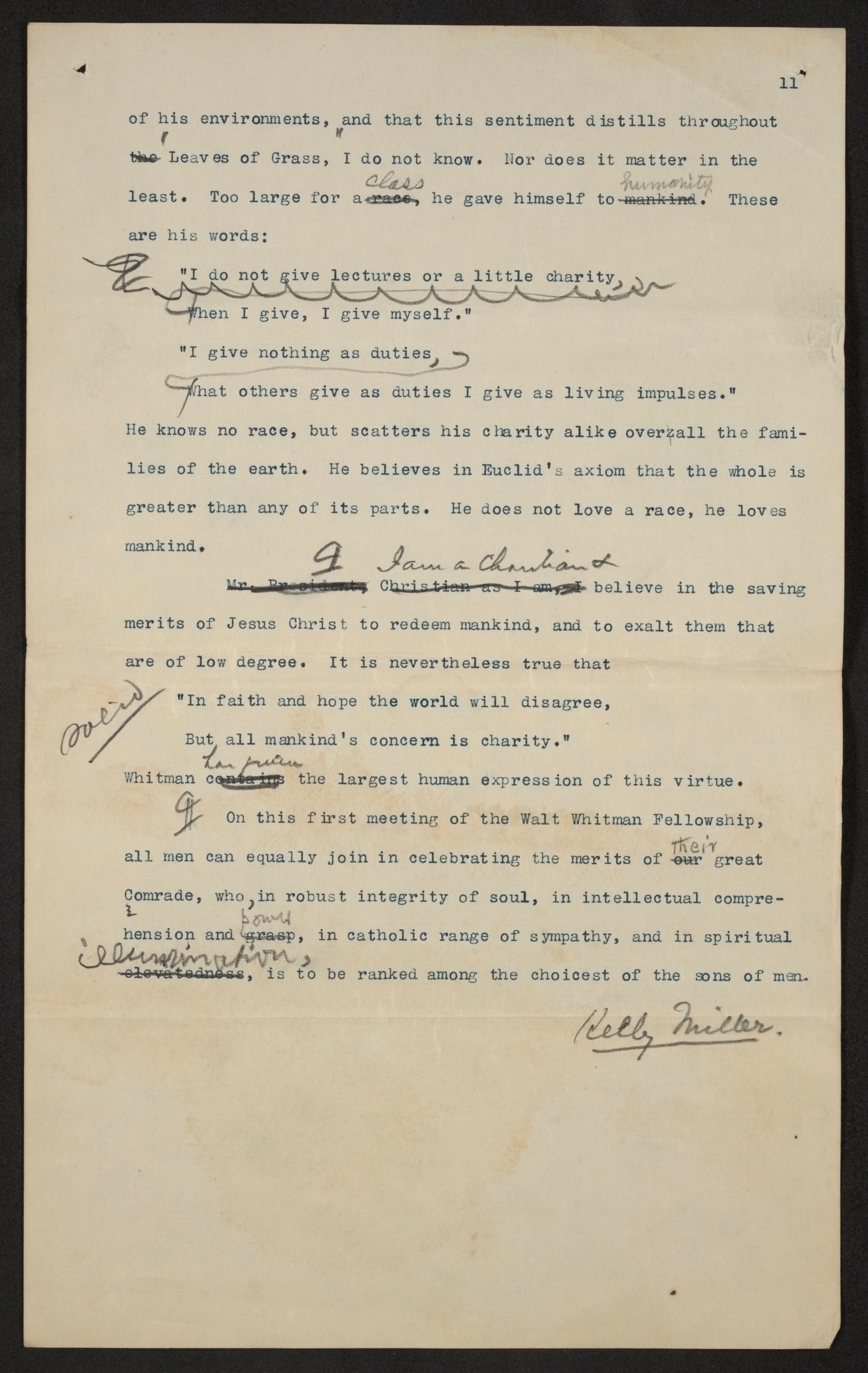 Scanned image of the current content page