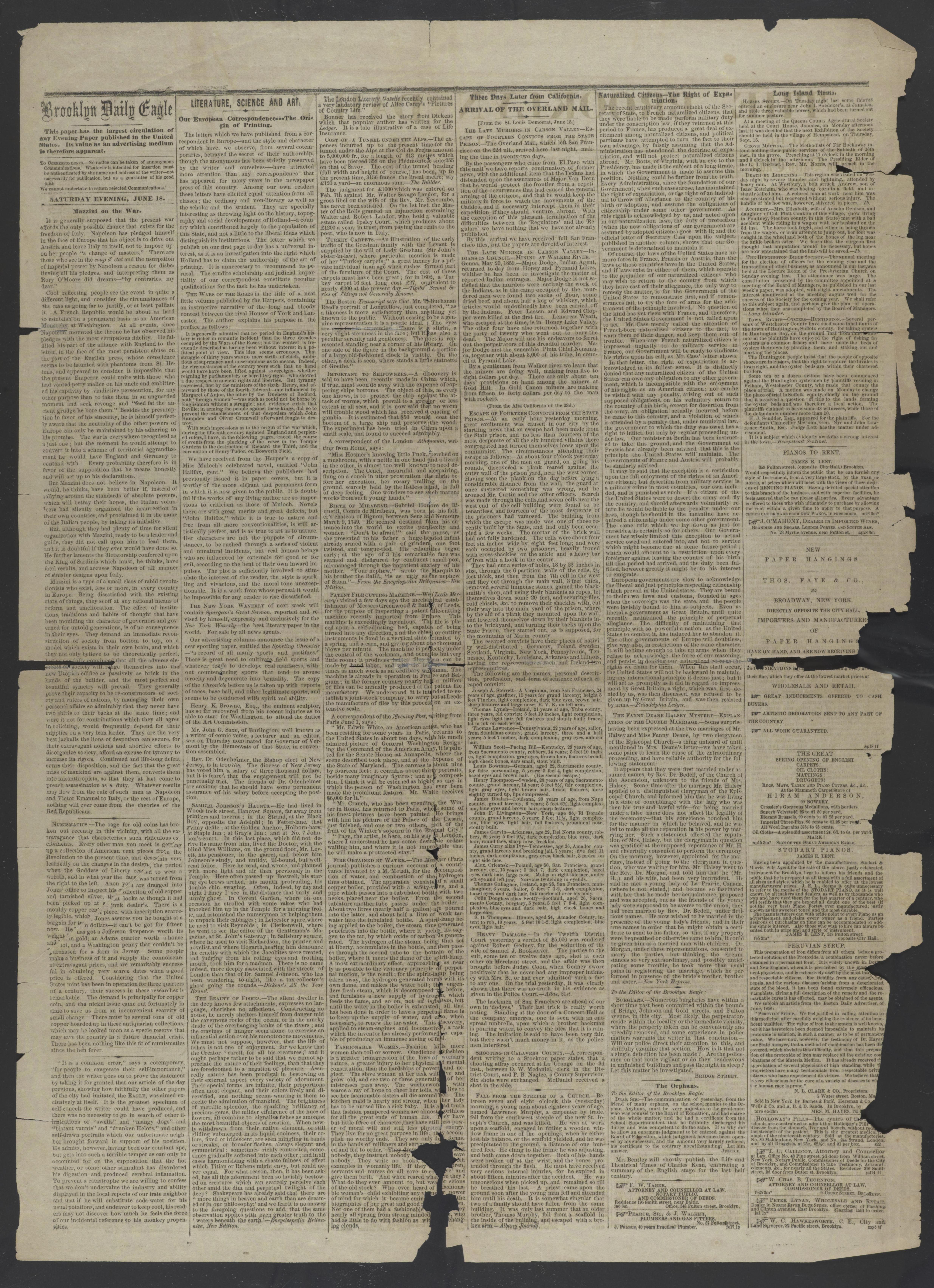 Scanned image of the current content page