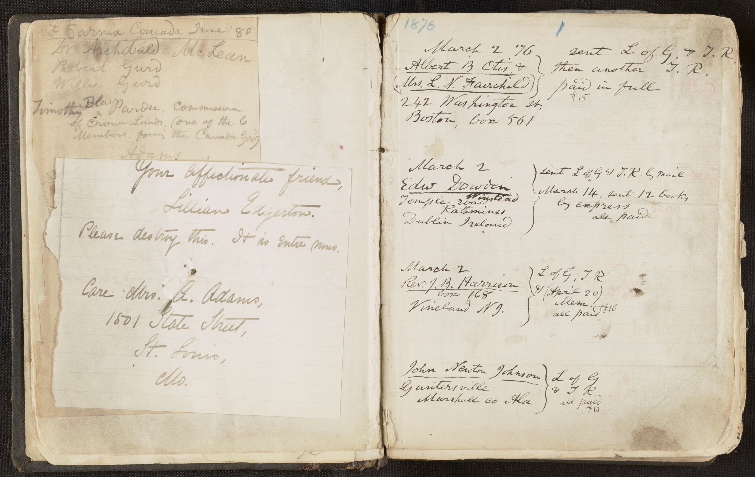 Scanned image of the current content page