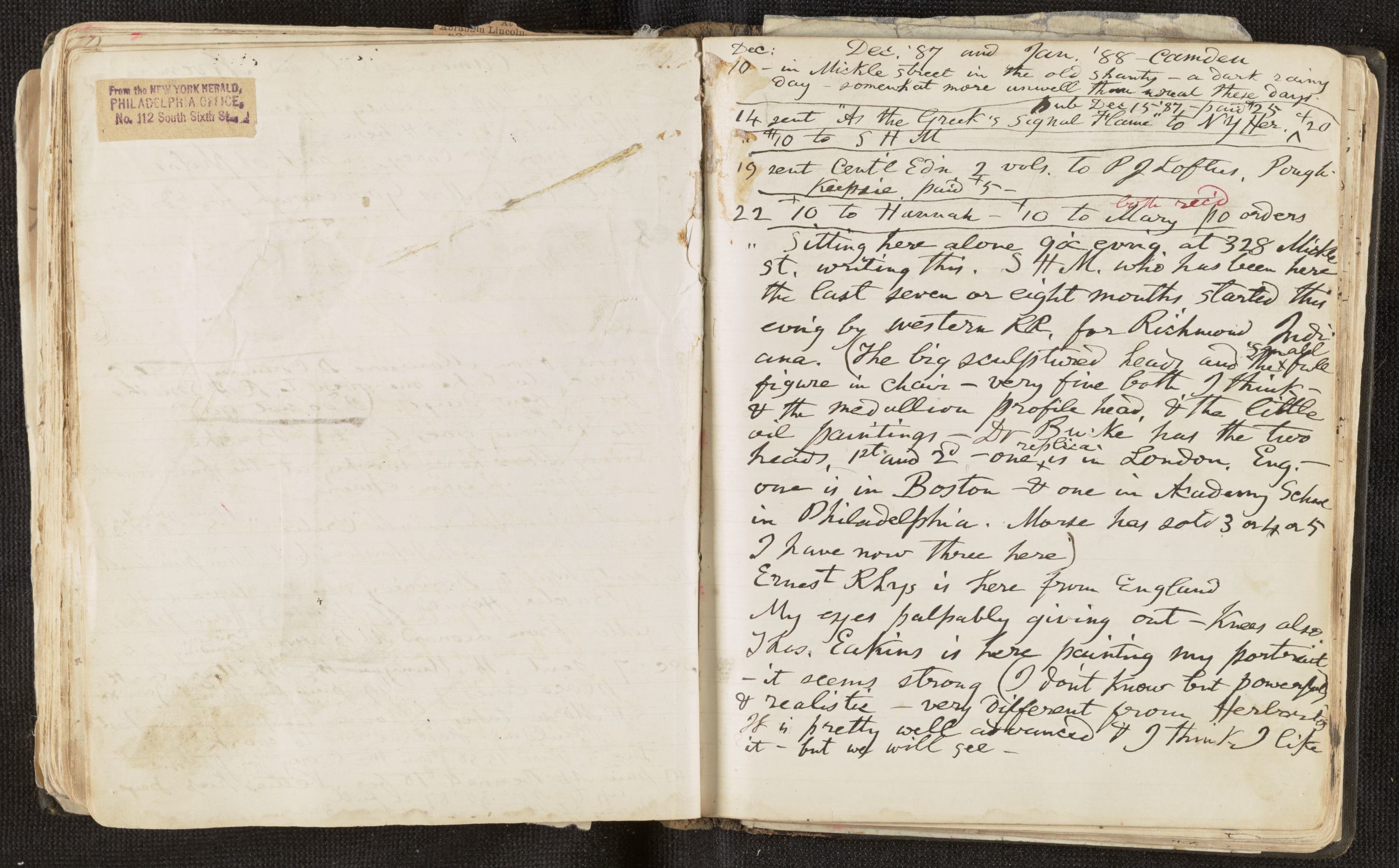 Scanned image of the current content page