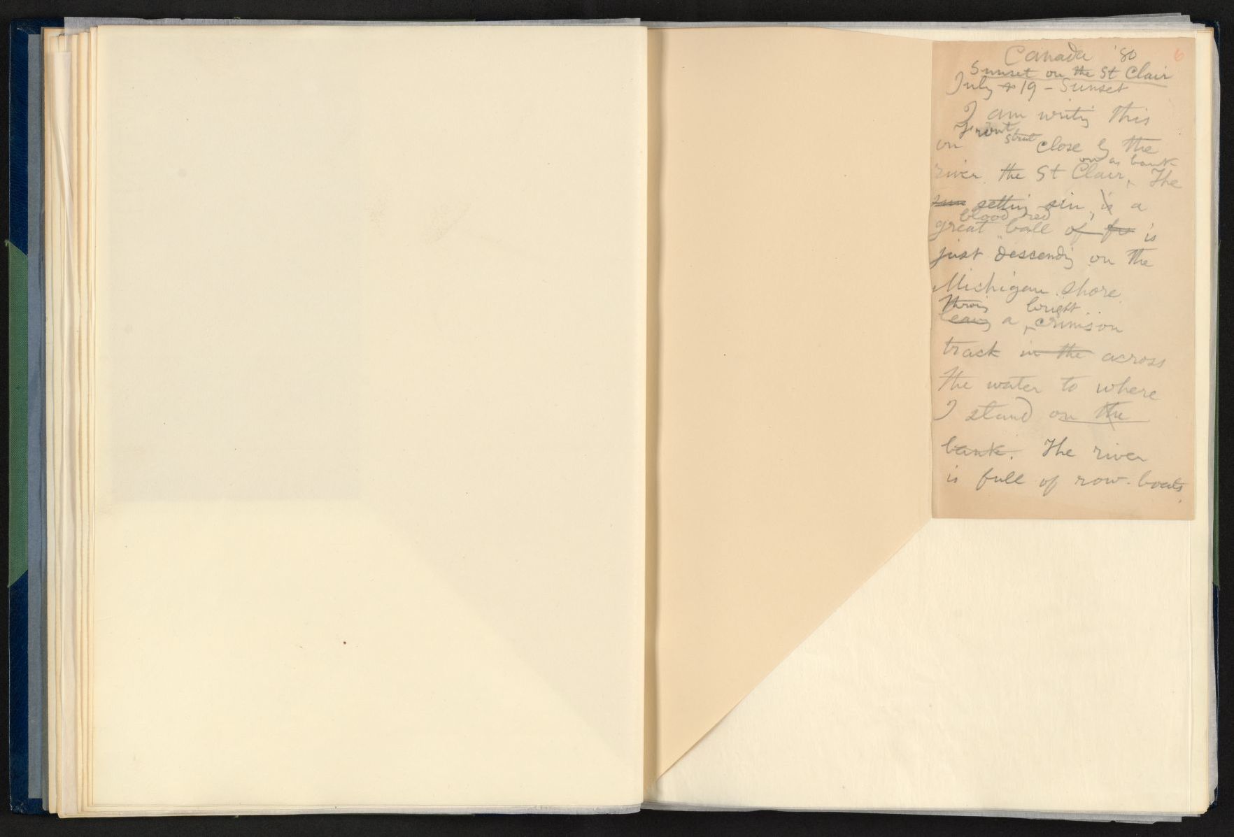 Scanned image of the current content page