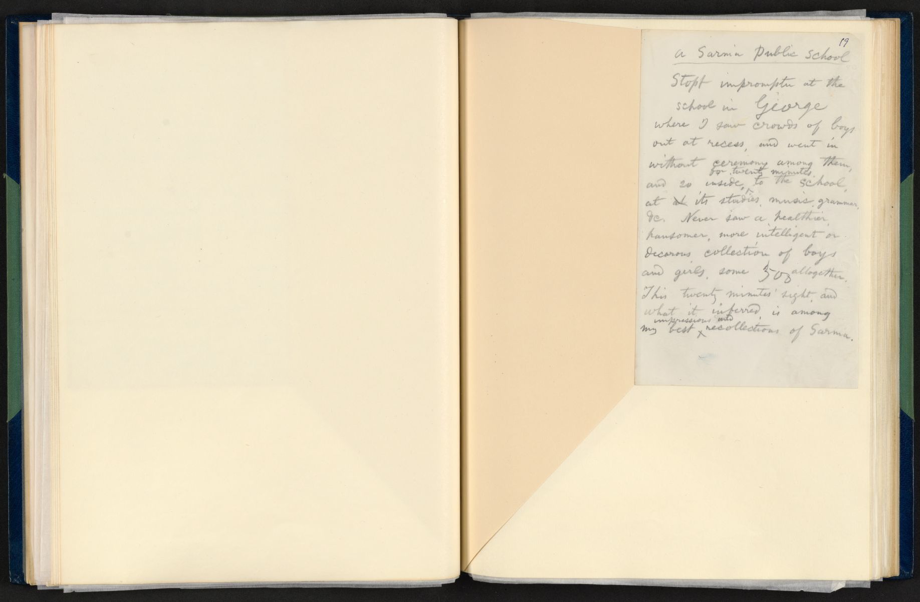 Scanned image of the current content page