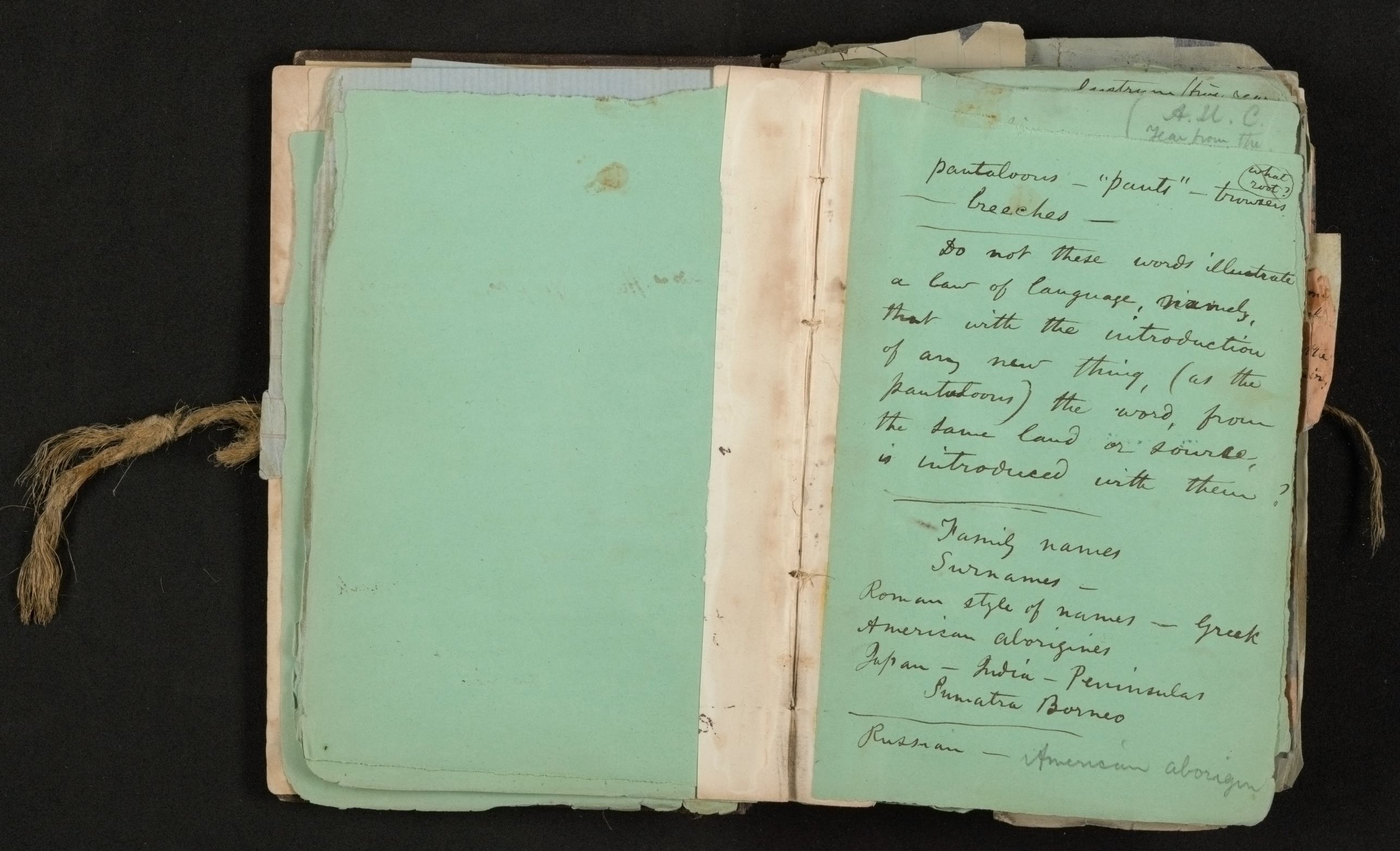 Scanned image of the current content page