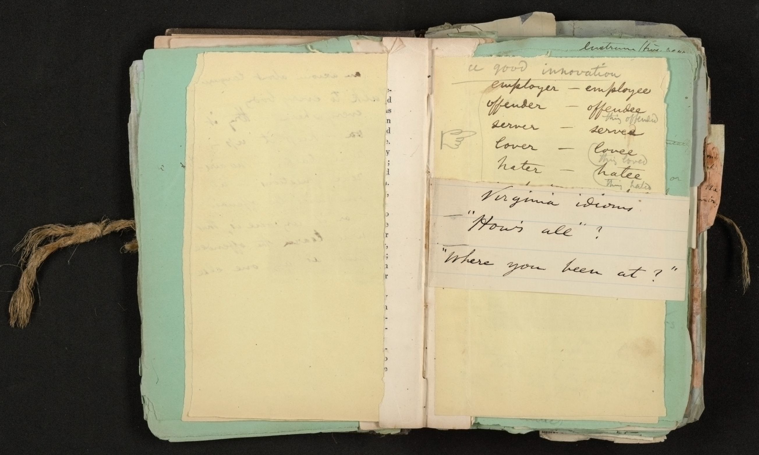 Scanned image of the current content page
