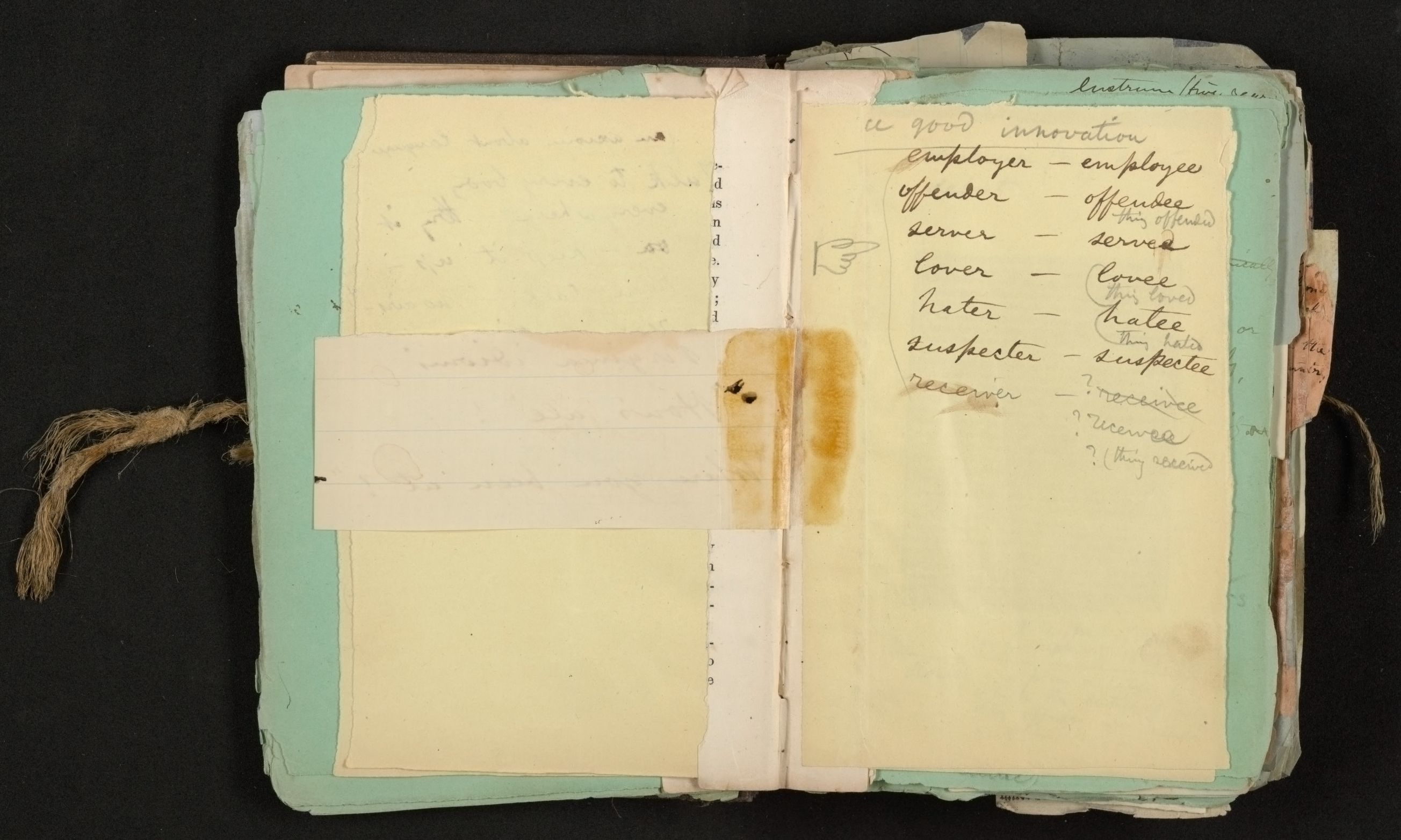 Scanned image of the current content page
