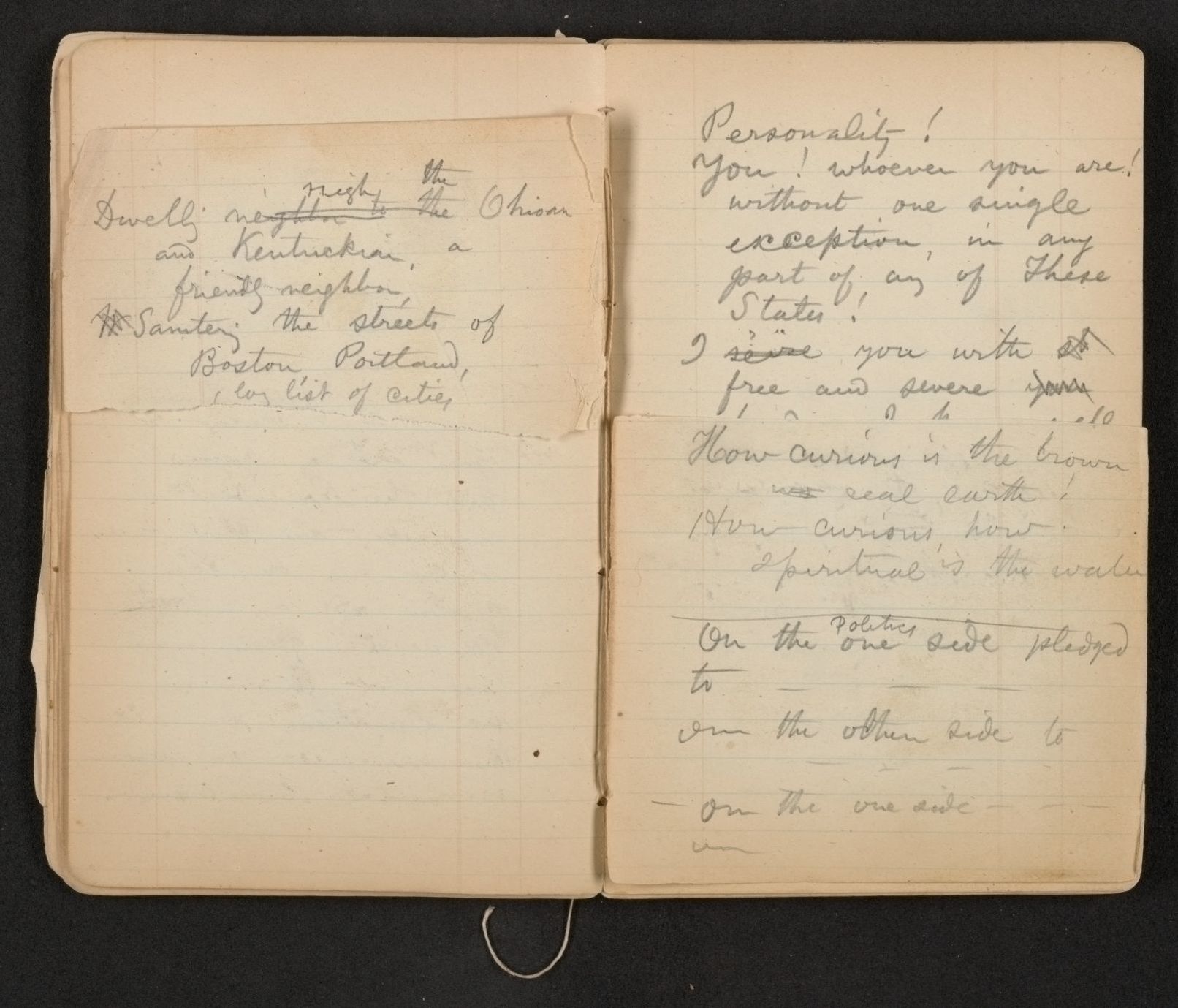 Scanned image of the current content page