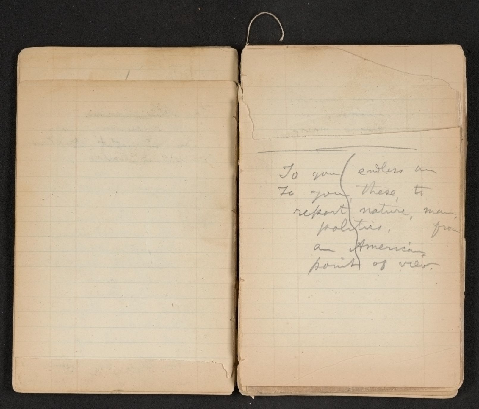 Scanned image of the current content page