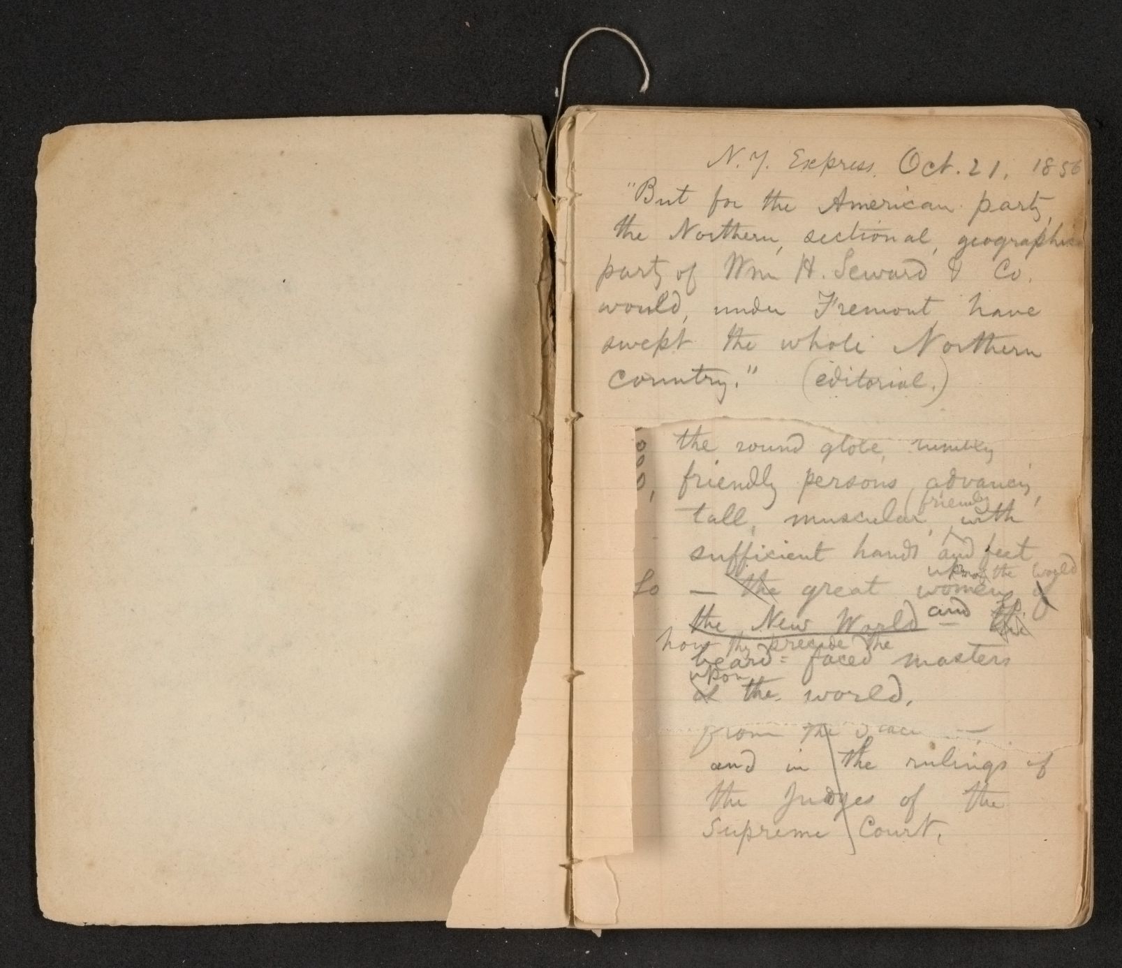 Scanned image of the current content page