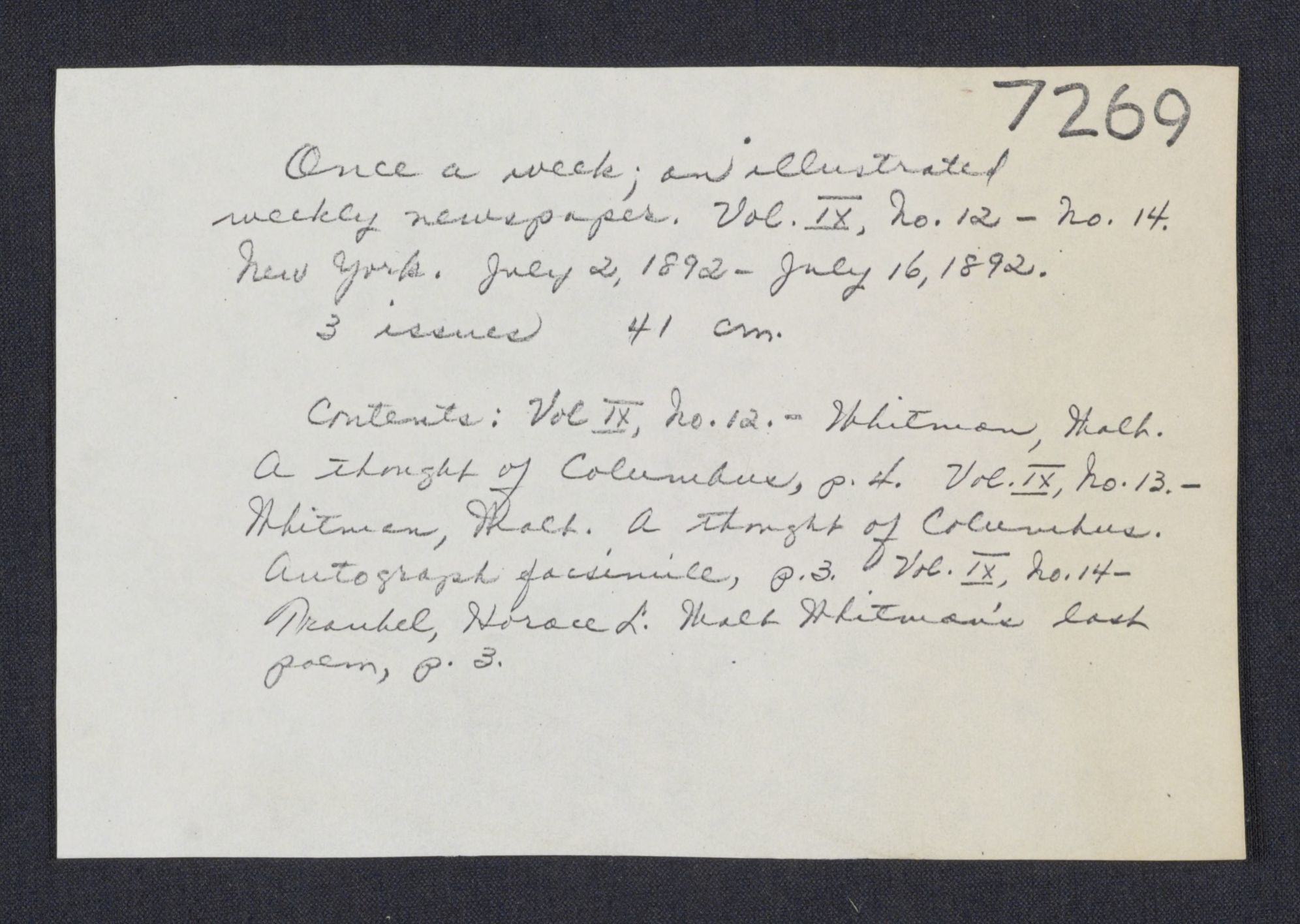 Scanned image of the current content page
