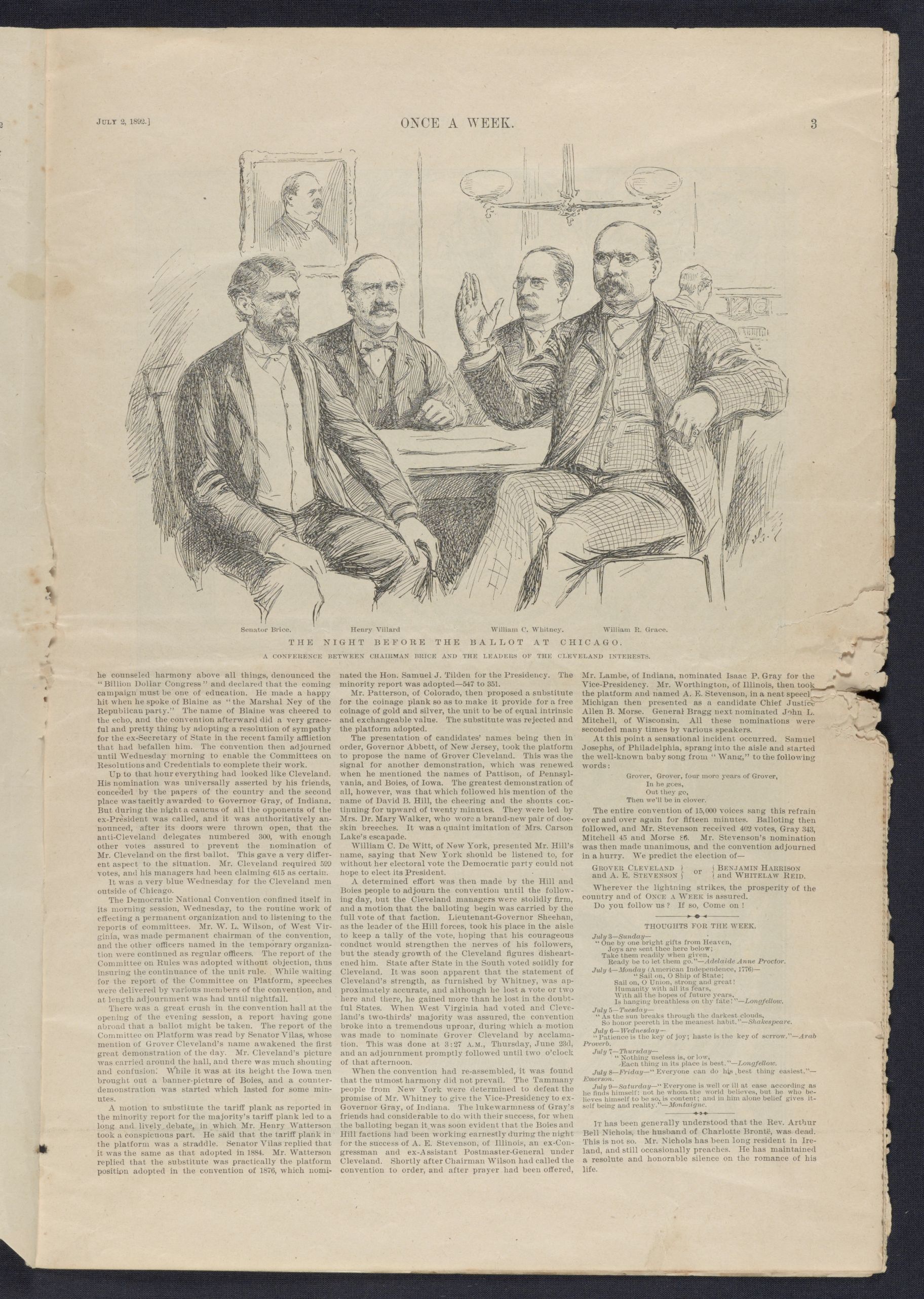 Scanned image of the current content page