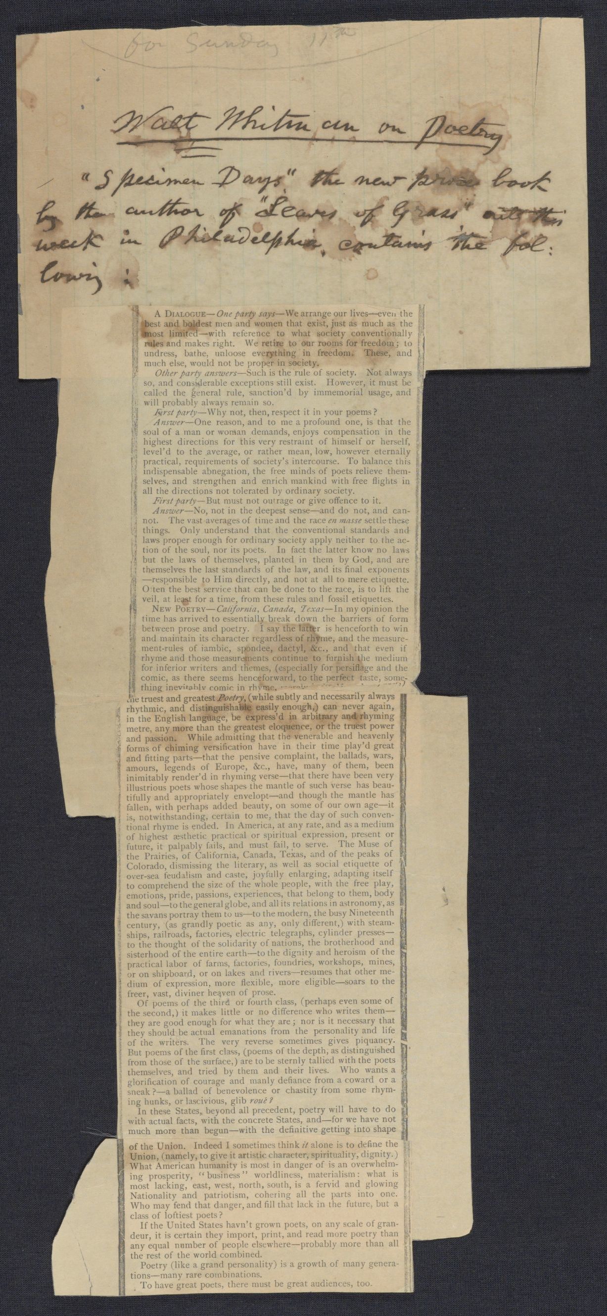 Scanned image of the current content page