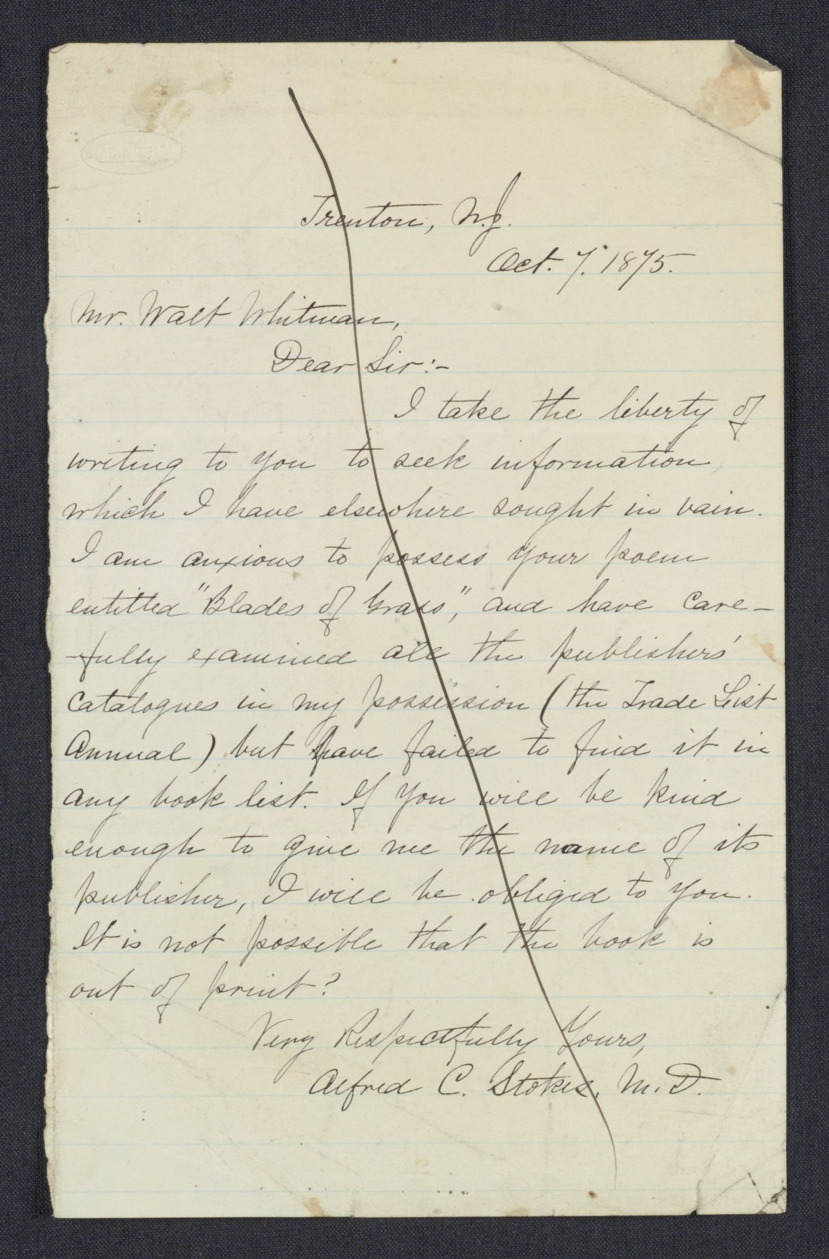 Scanned image of the current content page