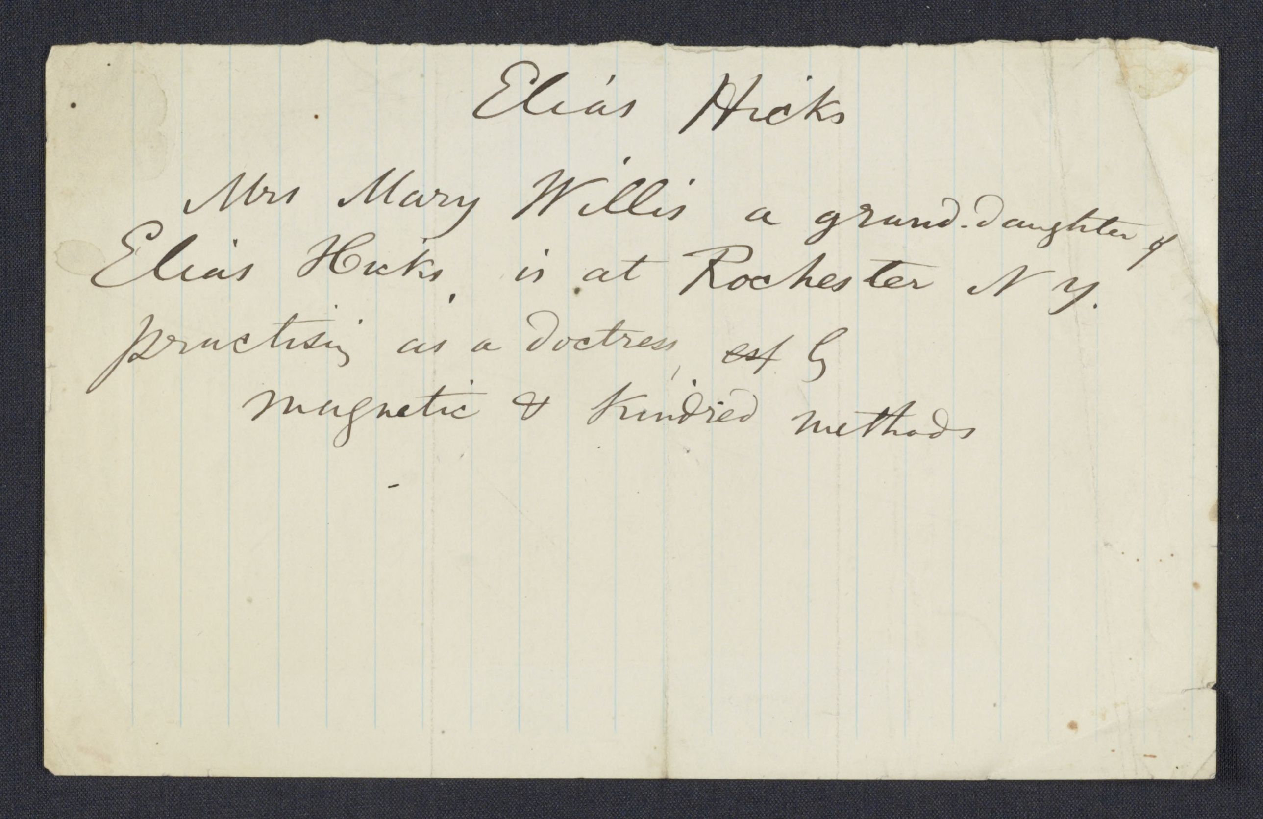 Scanned image of the current content page