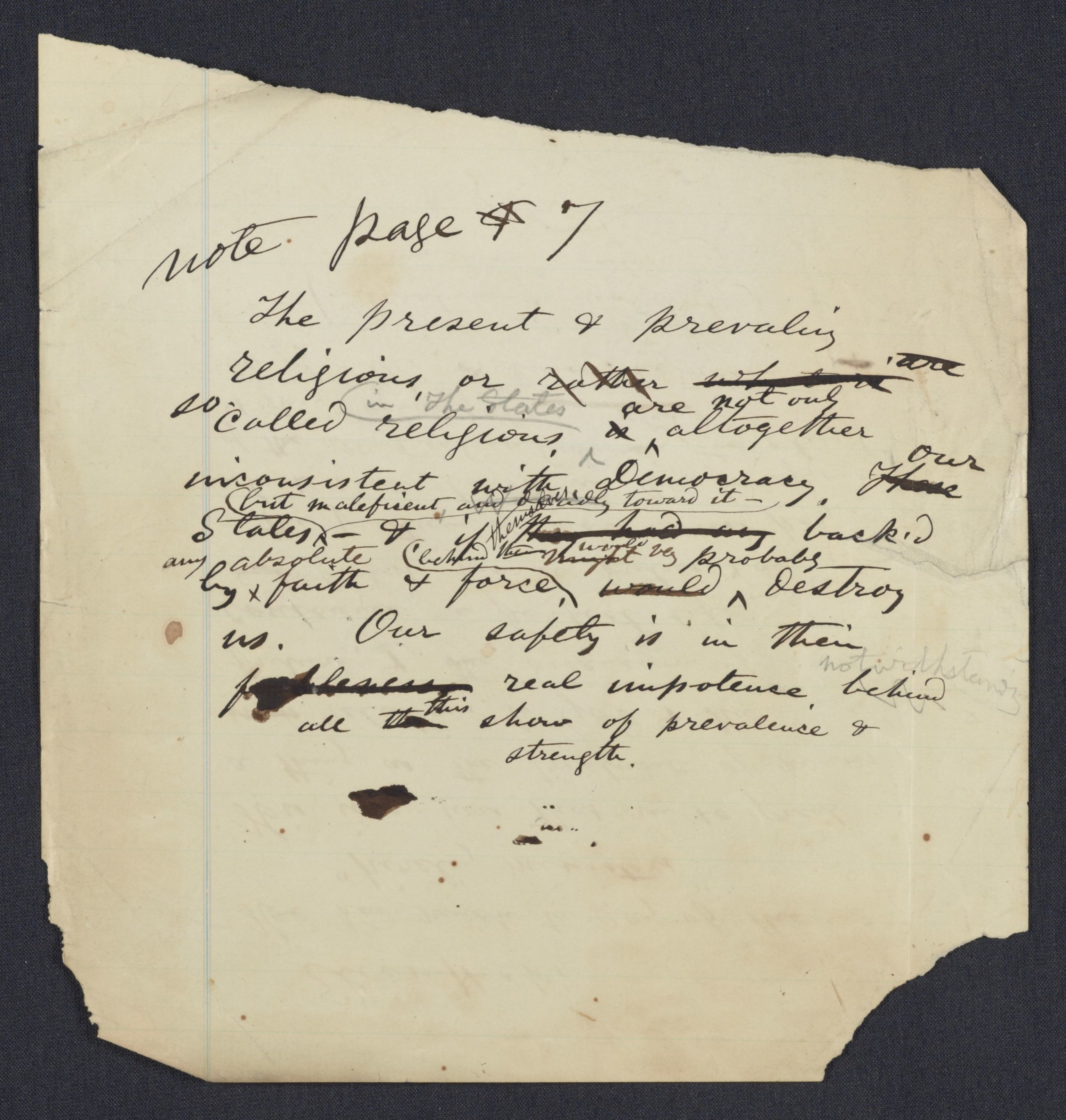 Scanned image of the current content page