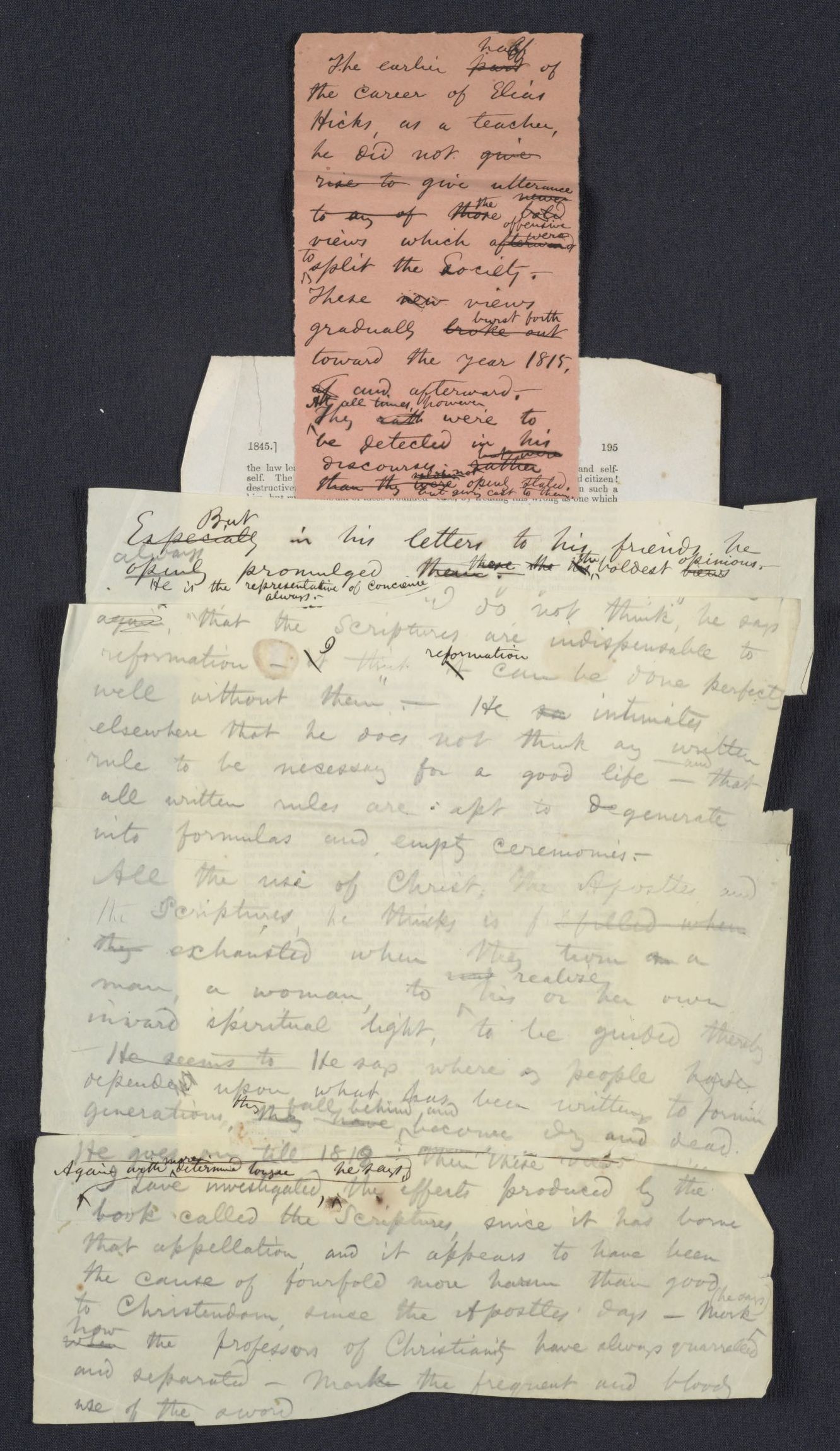 Scanned image of the current content page