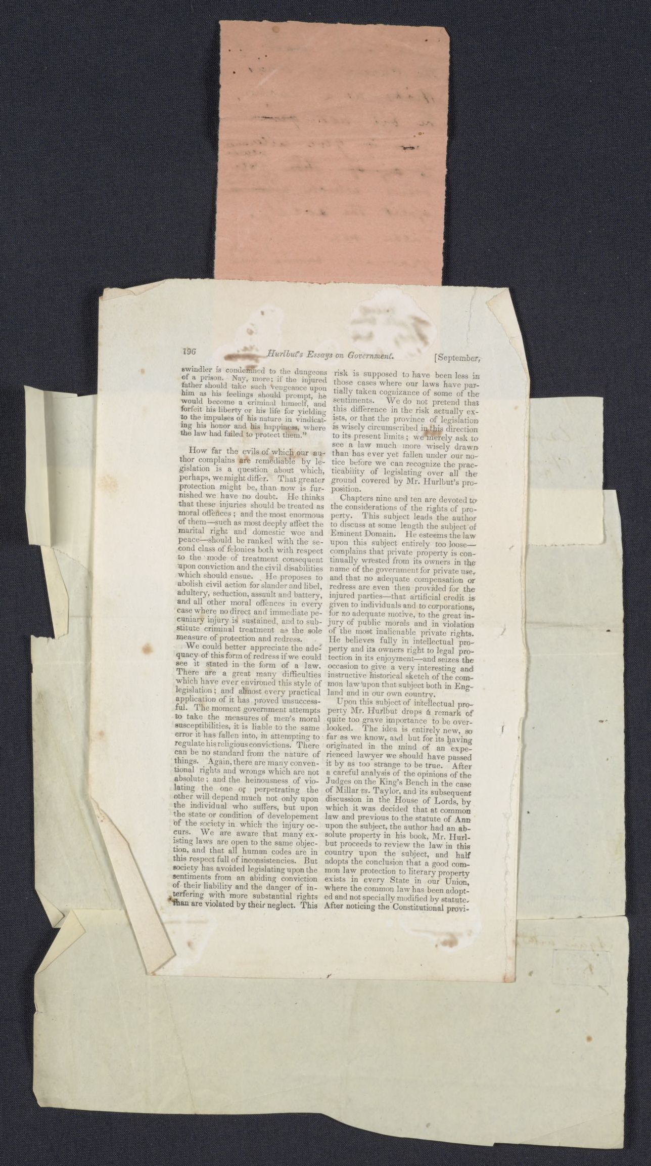 Scanned image of the current content page