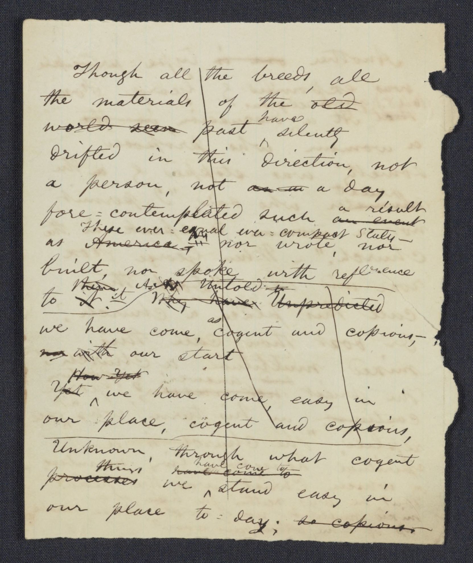 Scanned image of the current content page