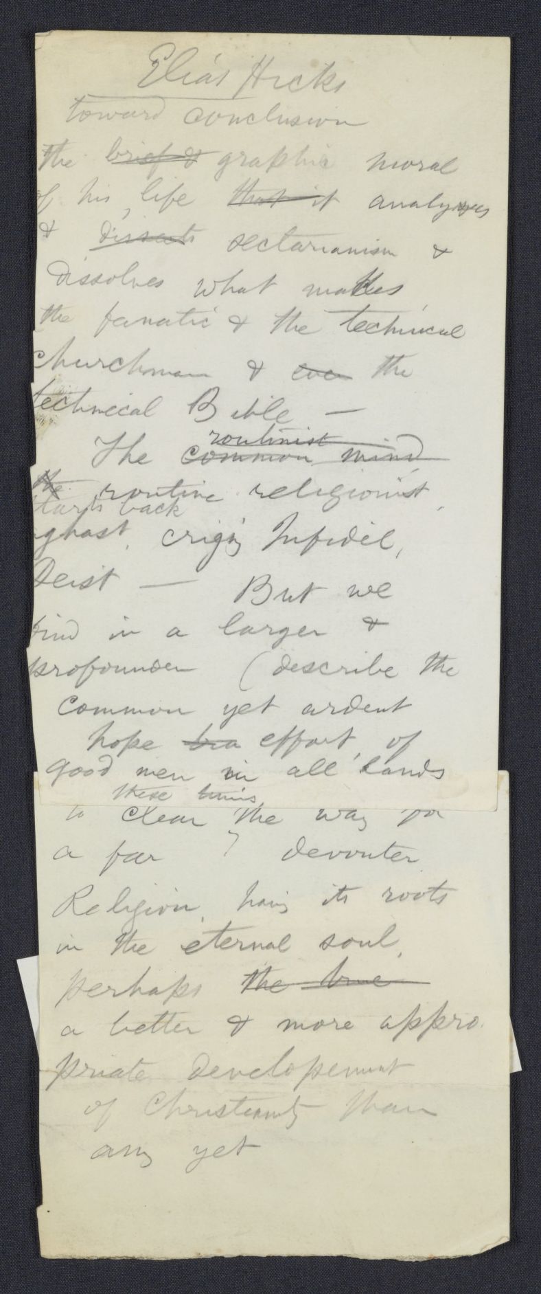 Scanned image of the current content page