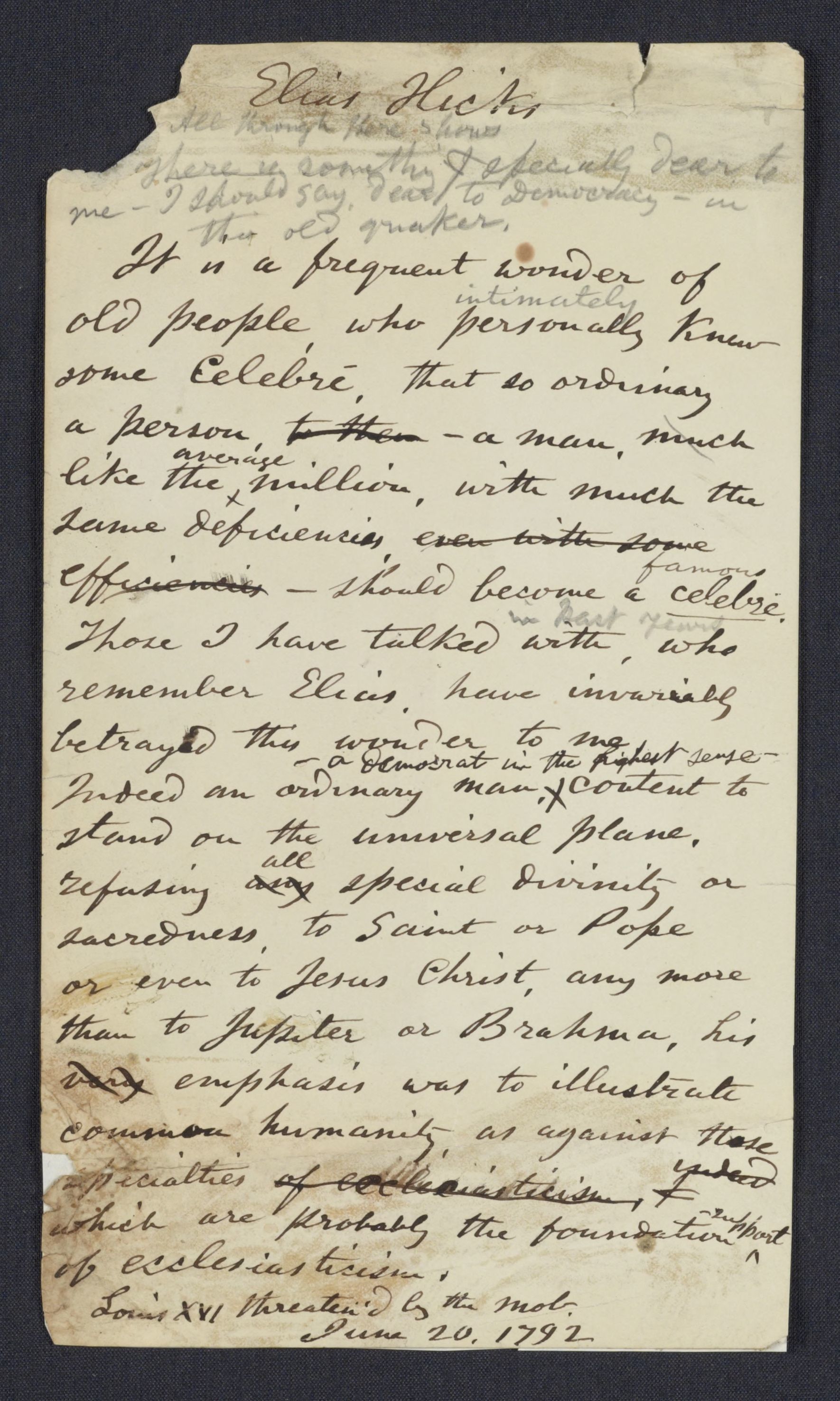 Scanned image of the current content page