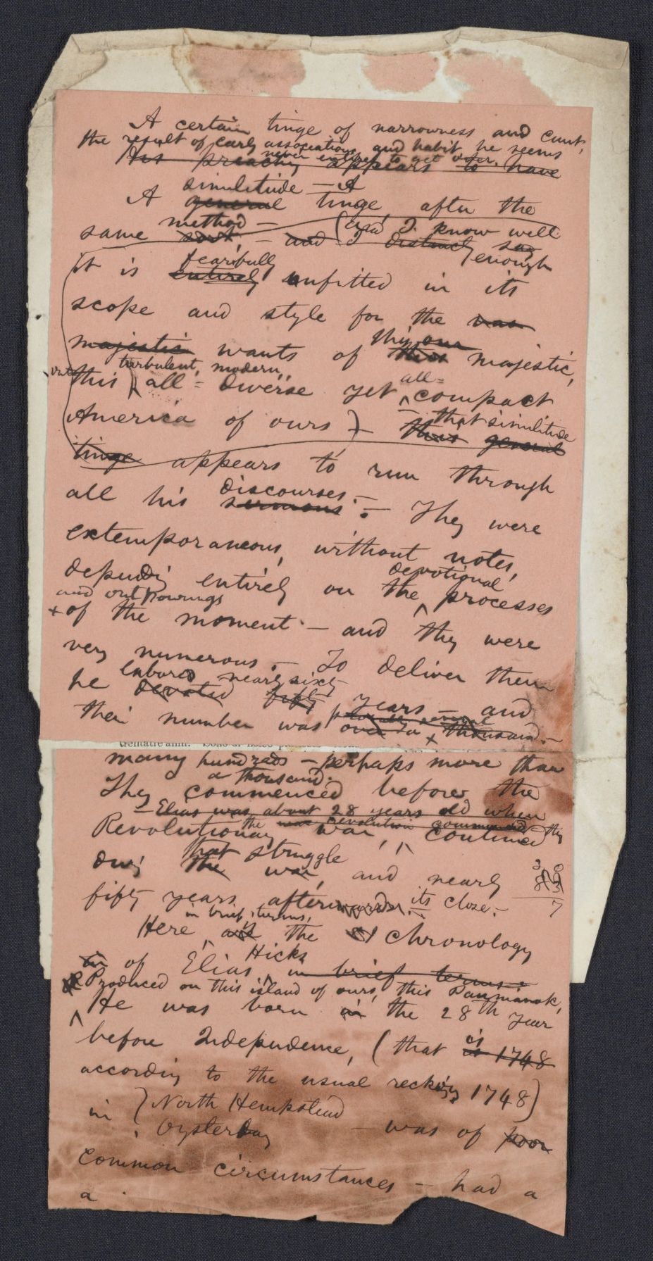 Scanned image of the current content page