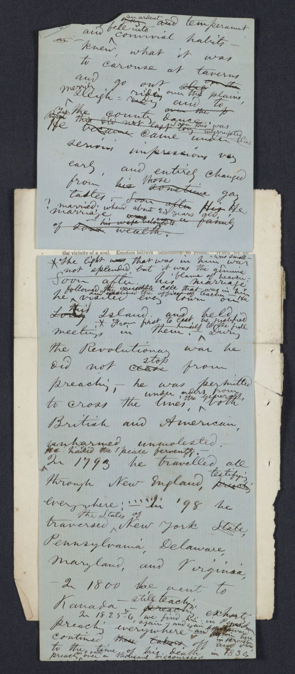 Scanned image of the current content page