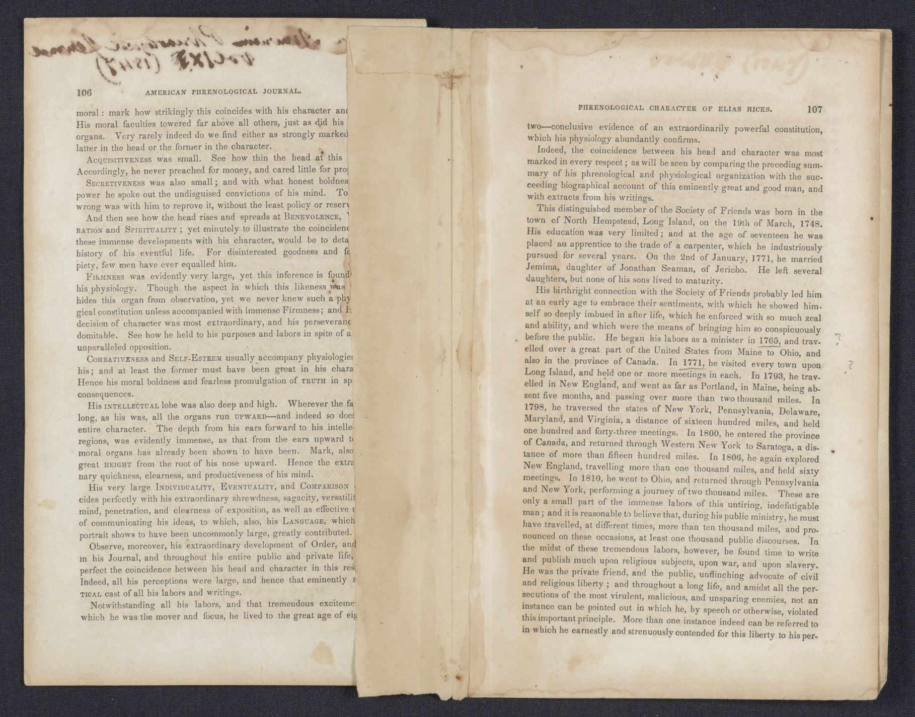Scanned image of the current content page