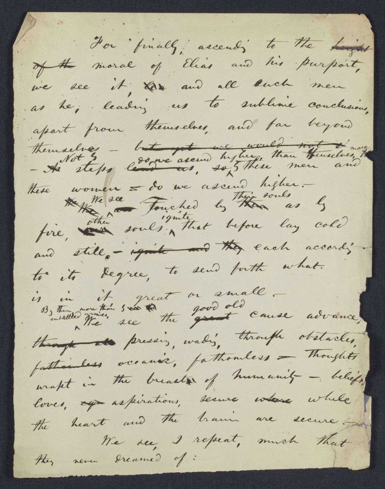 Scanned image of the current content page