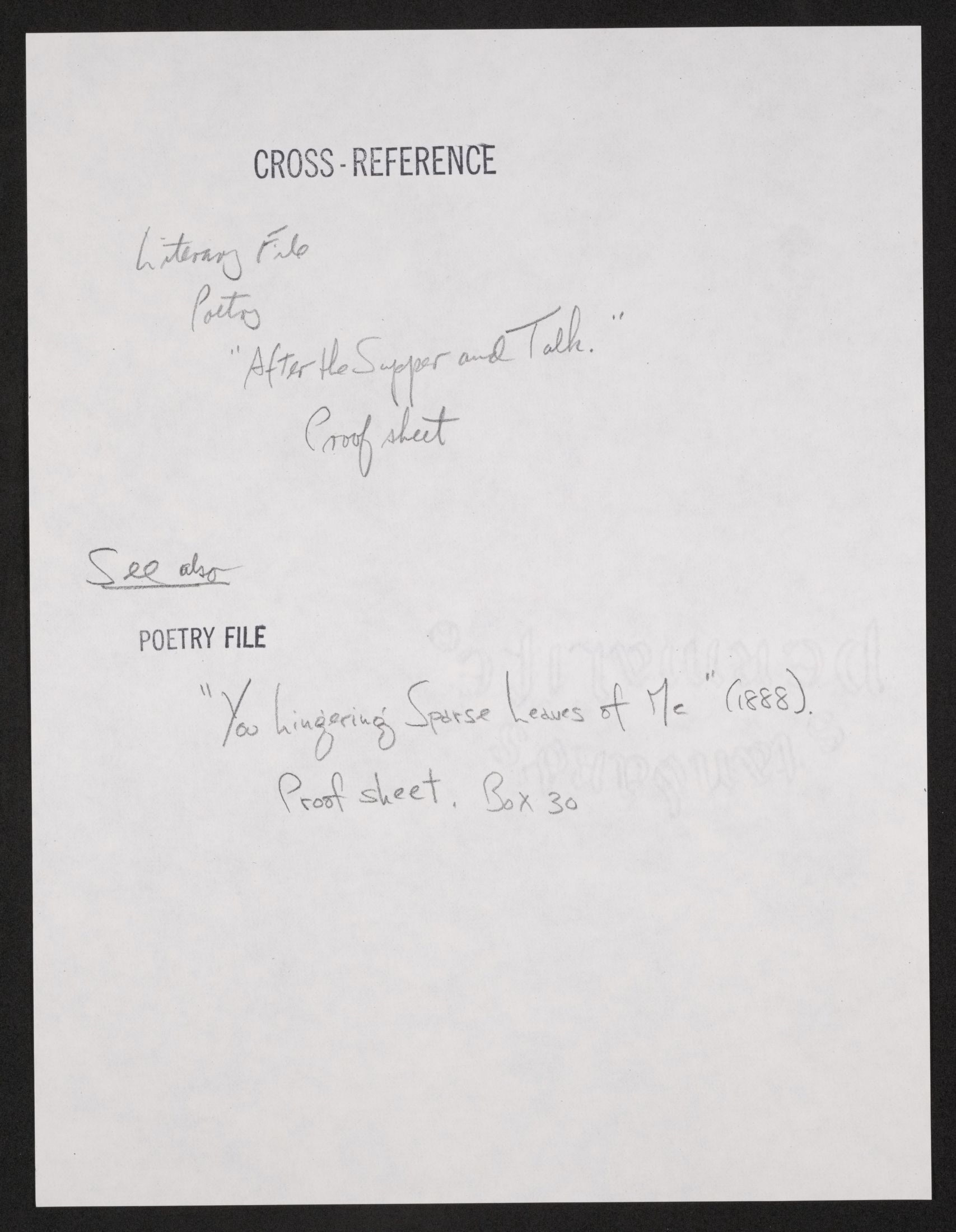 Scanned image of the current content page