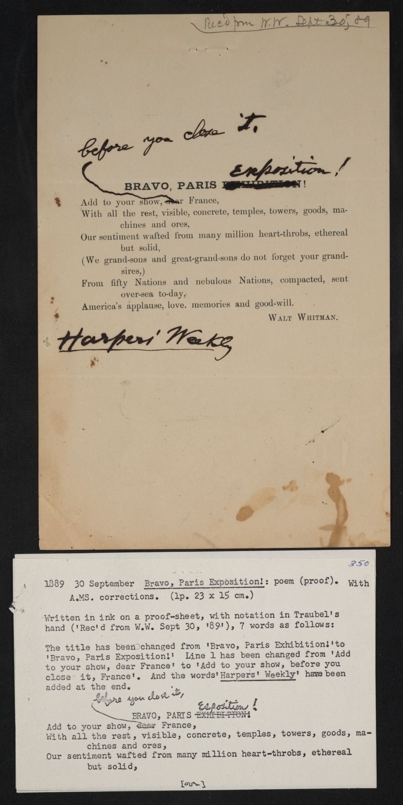 Scanned image of the current content page