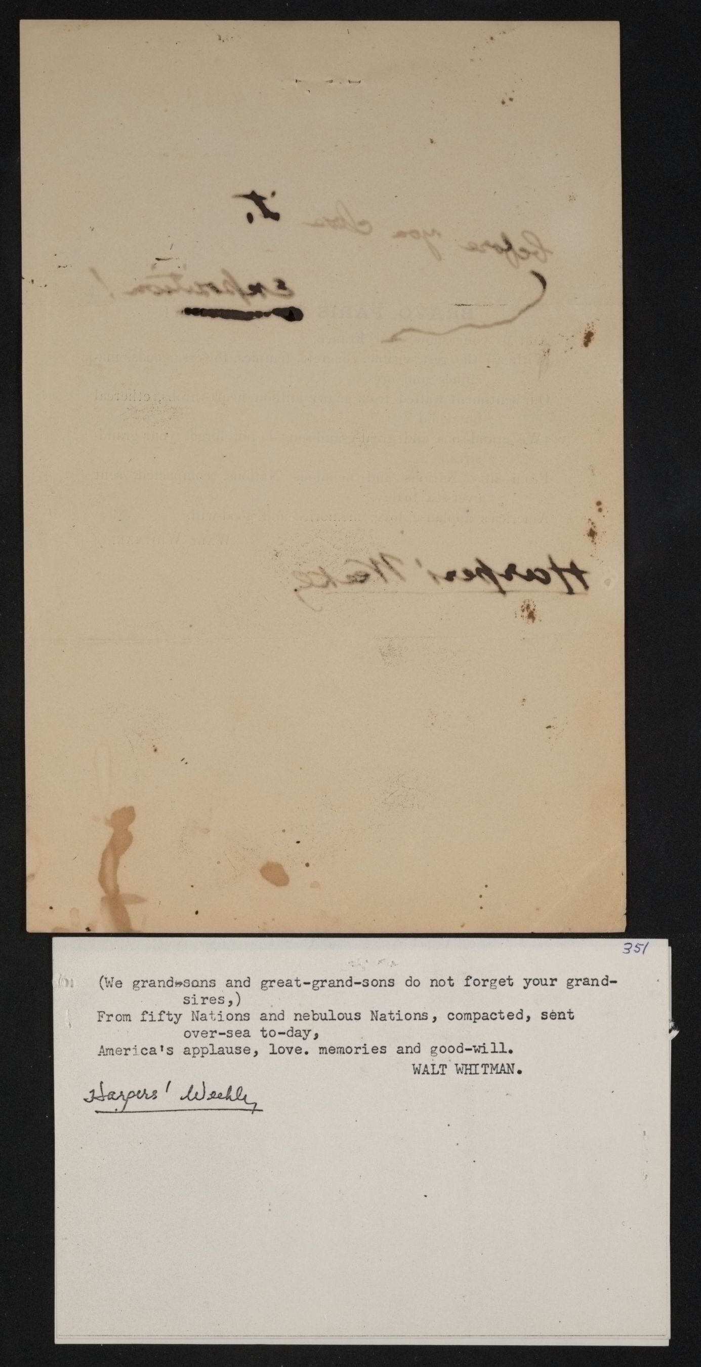 Scanned image of the current content page