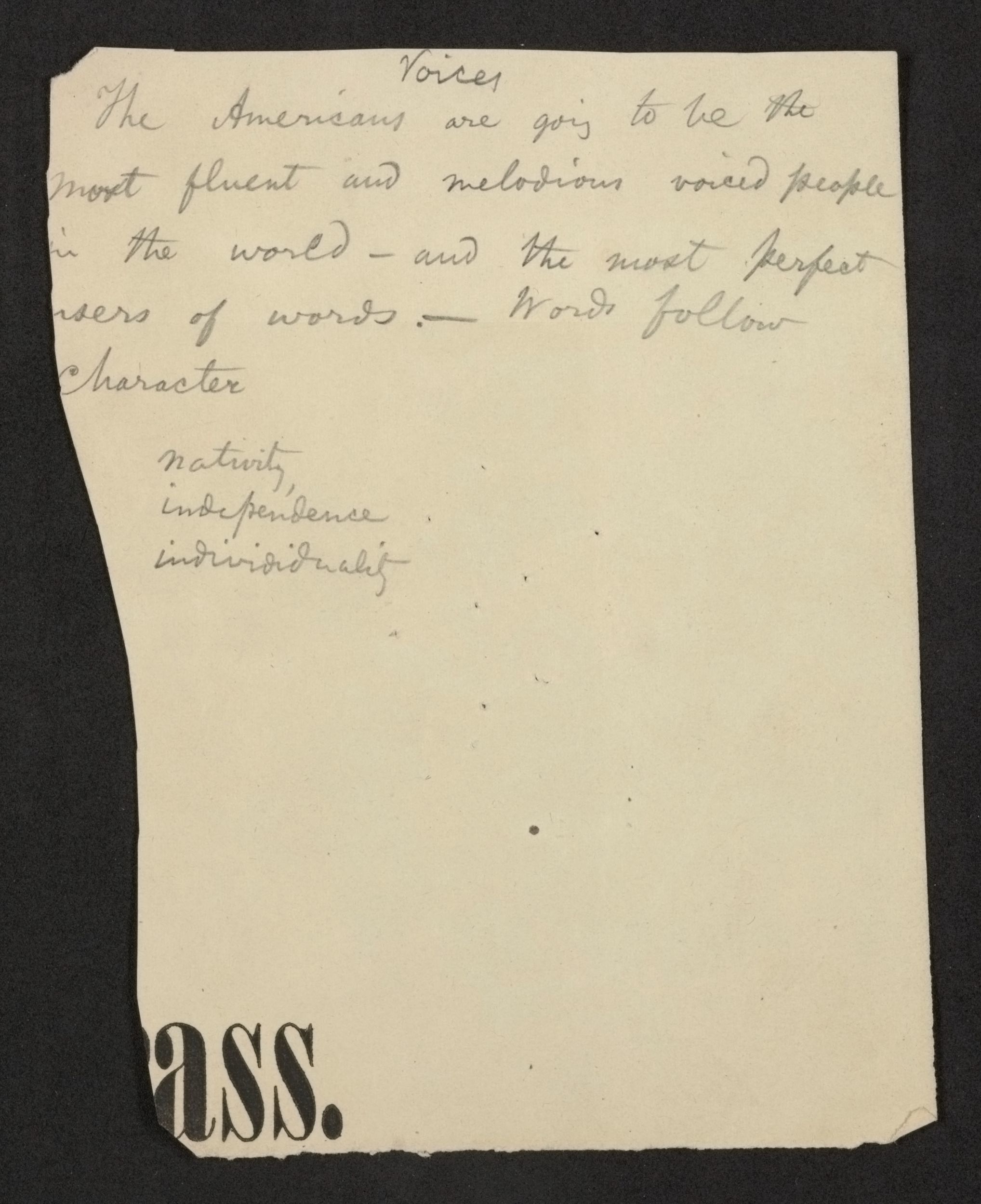 Scanned image of the current content page