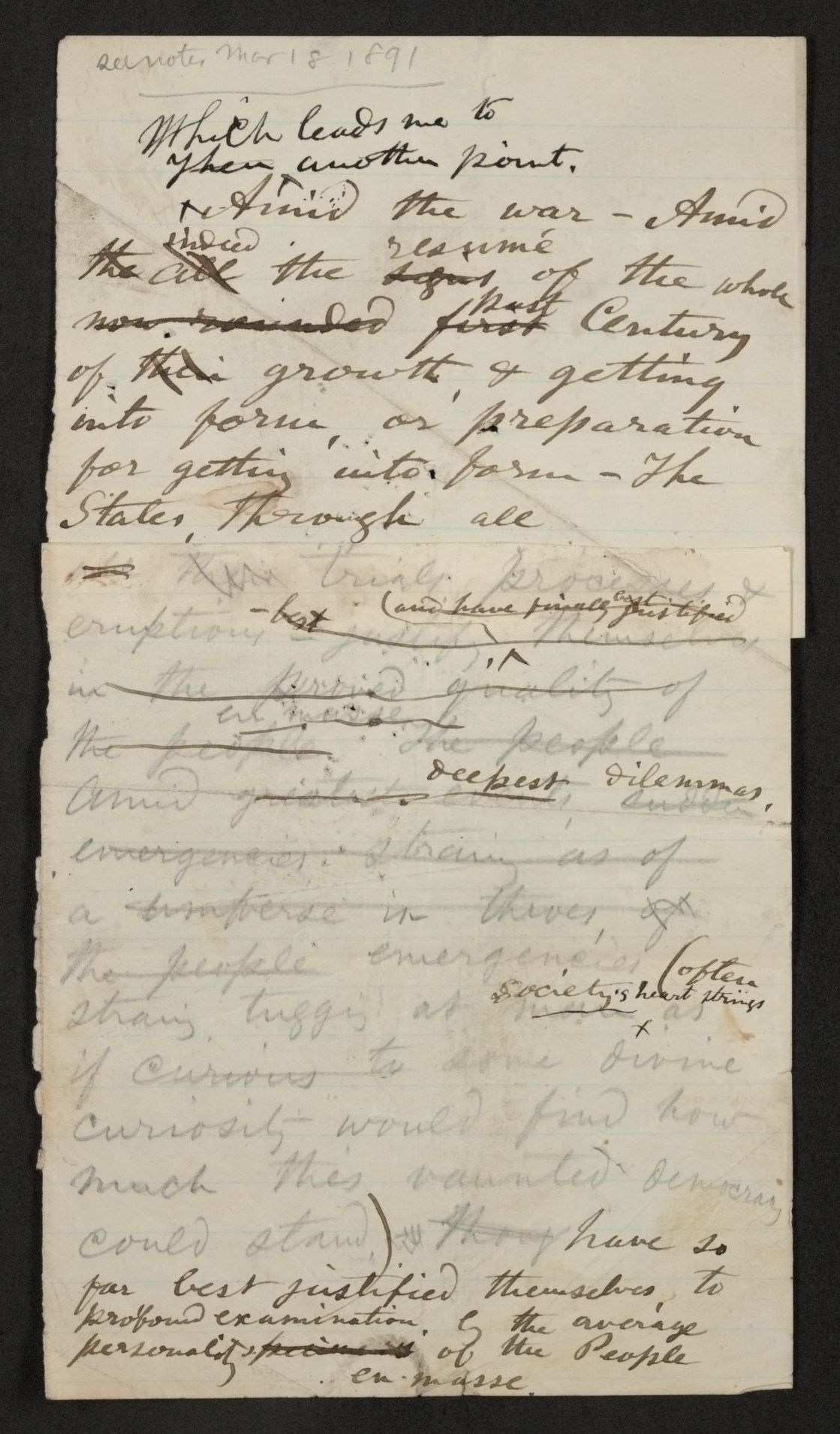 Scanned image of the current content page