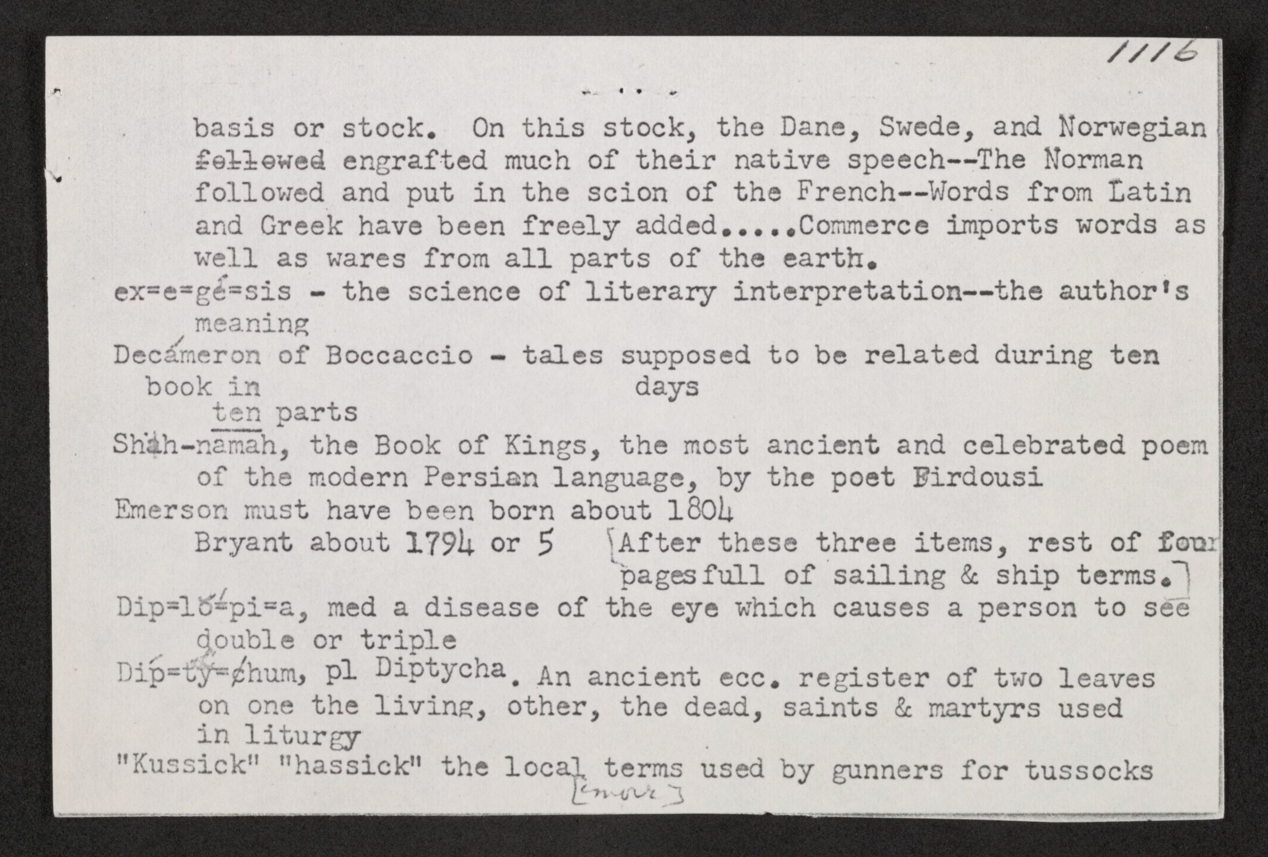 Scanned image of the current content page