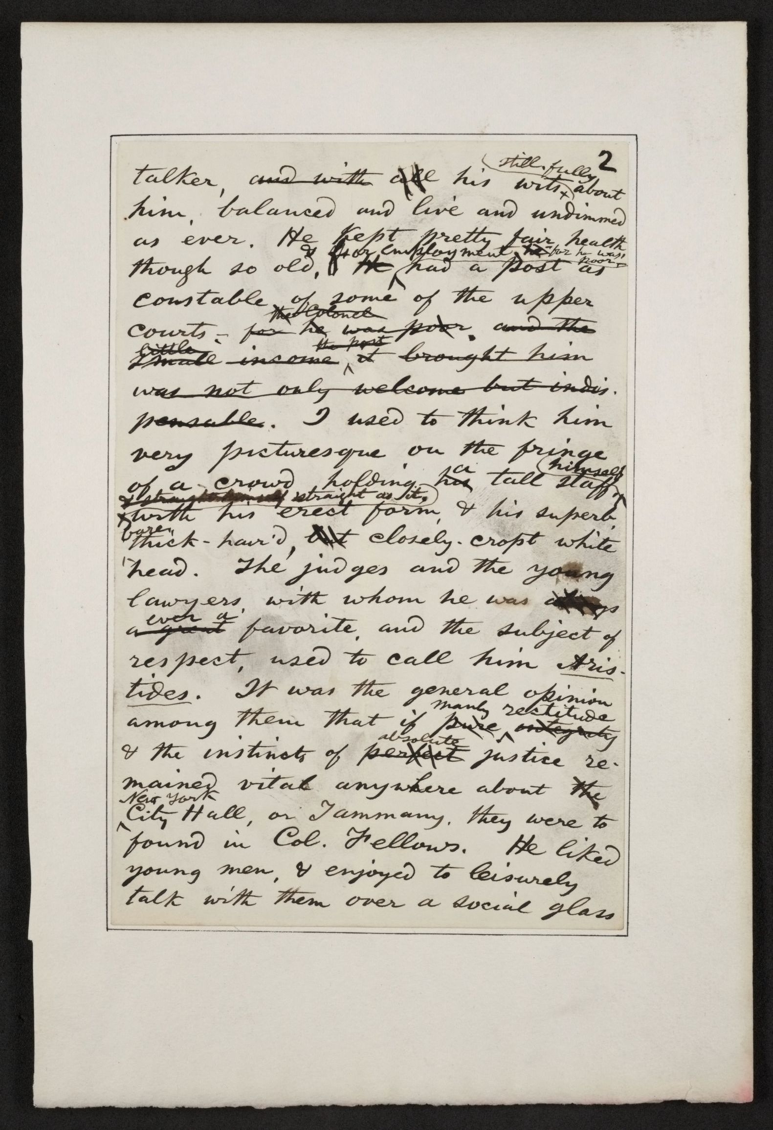 Scanned image of the current content page